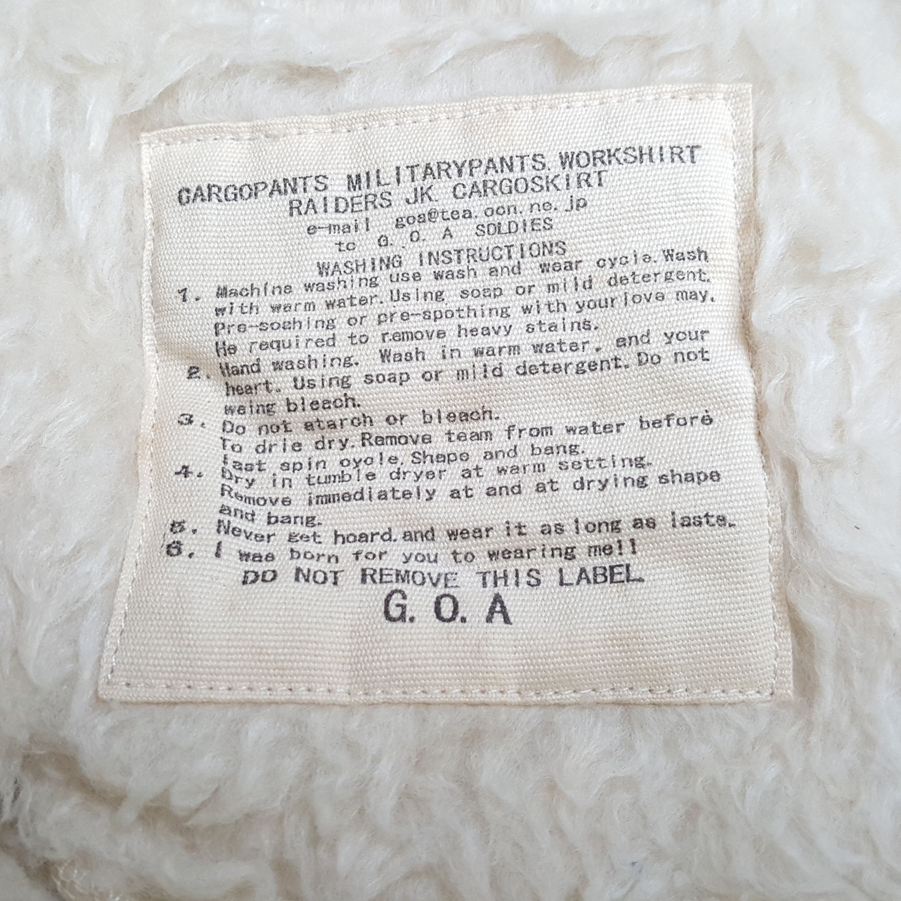 Vintage G.O.A Japanese Fashion Brand Jacket