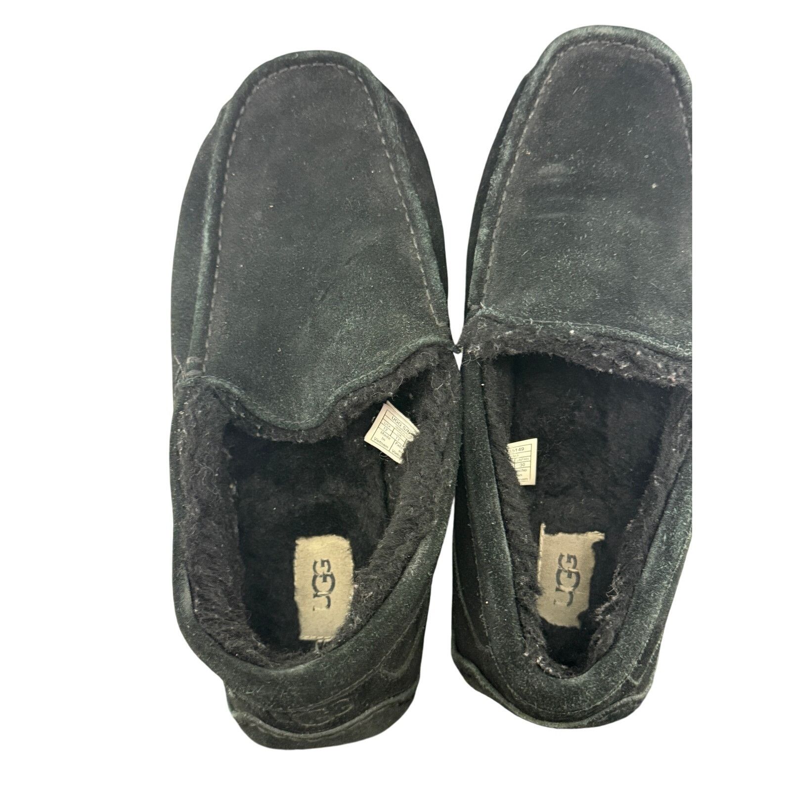 Ugg Ugg Black Suede Mens Ascot Slipper Size 12 Sheepskin Causal Size US 12 / EU 45 - 3 Thumbnail