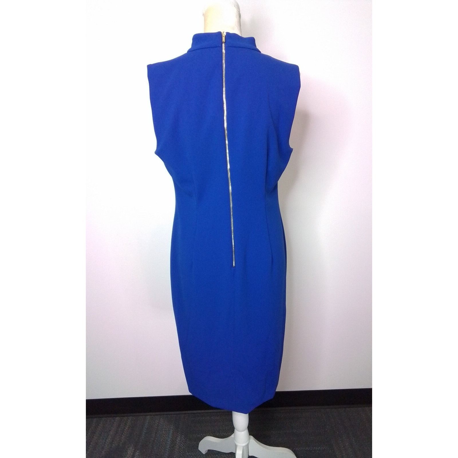 Calvin Klein Calvin Klein Dress Women's 12 Blue NWT #W2740 Size XL / US 12-14 / IT 48-50 - 3 Thumbnail