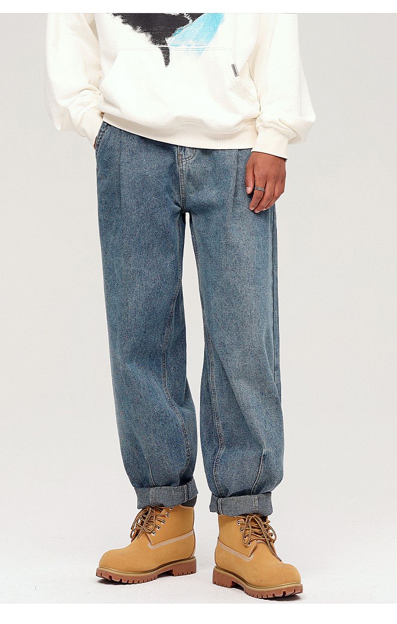 Japanese Brand × Jean Loose trendy Japanese wide-leg versatile jeans Size US 32 / EU 48 - 1 Thumbnail