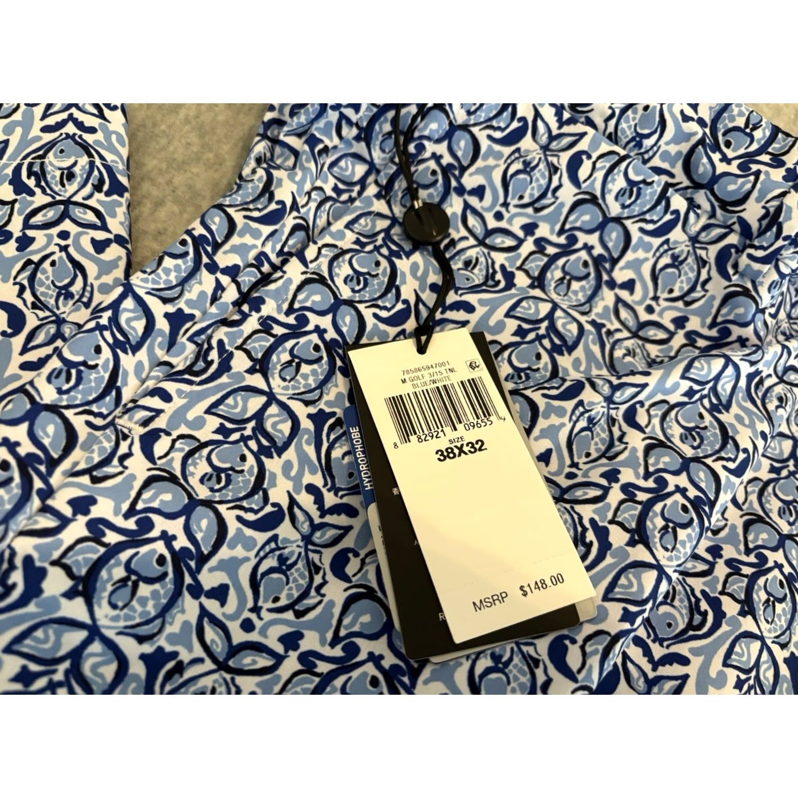 RLX Ralph Lauren RLX Ralph Lauren Golf Pants Blue Fish Print Mens 38x32 NWT 48 Size US 38 / EU 54 - 3 Thumbnail