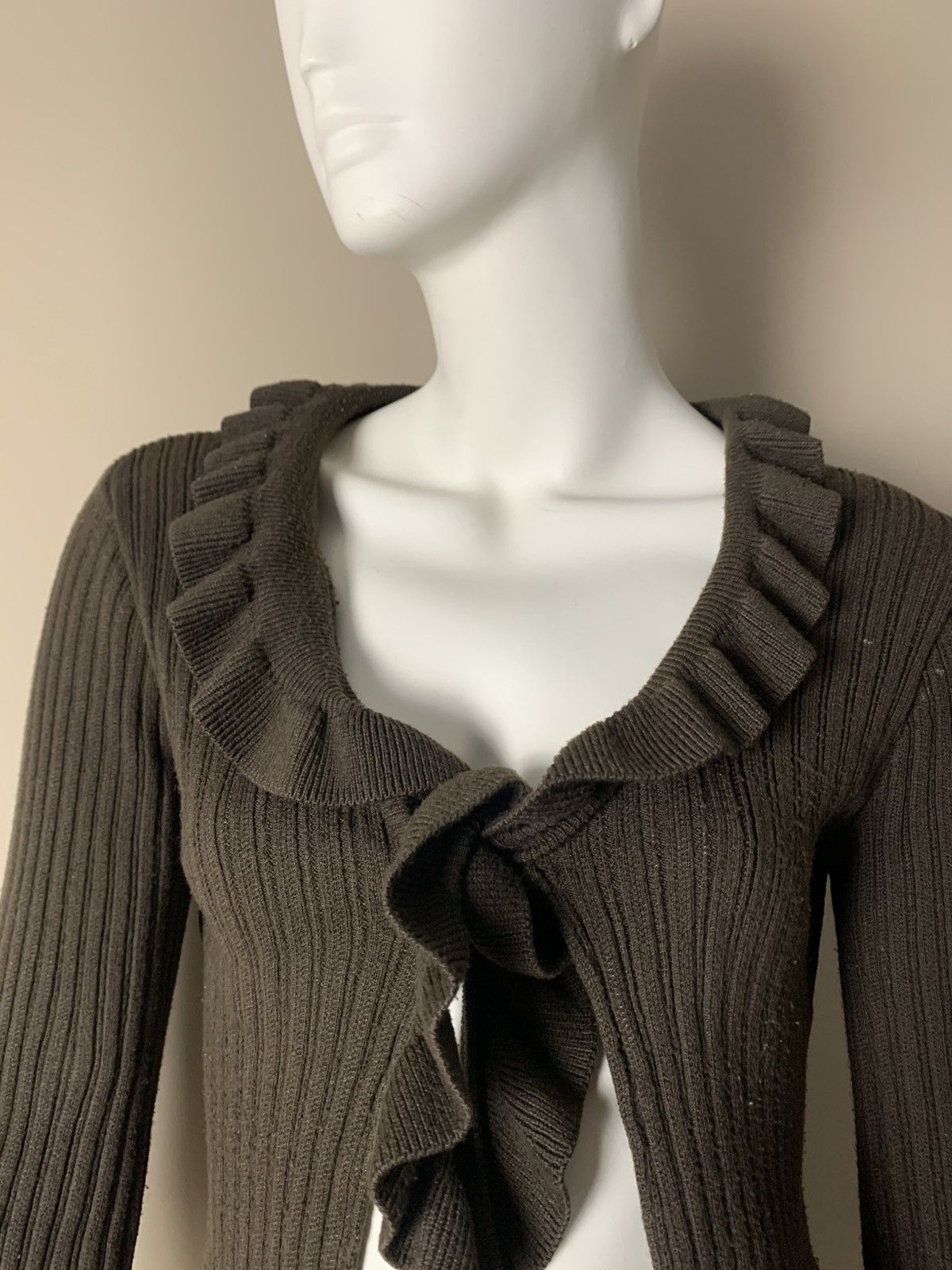 If Six Was Nine VINTAGE CROPPED BOLERO CACHE CACHE SWEATER Size M / US 6-8 / IT 42-44 - 5 Thumbnail