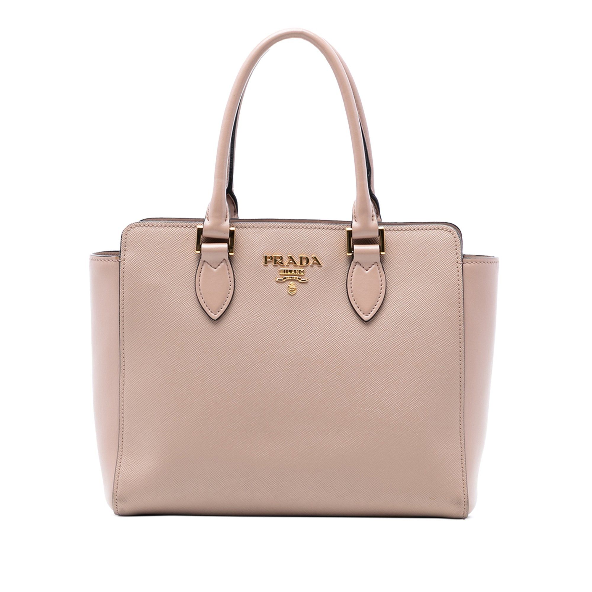 Prada Soft Calf Trimmed Saffiano Lux Open Convertible Tote Size ONE SIZE - 1 Thumbnail