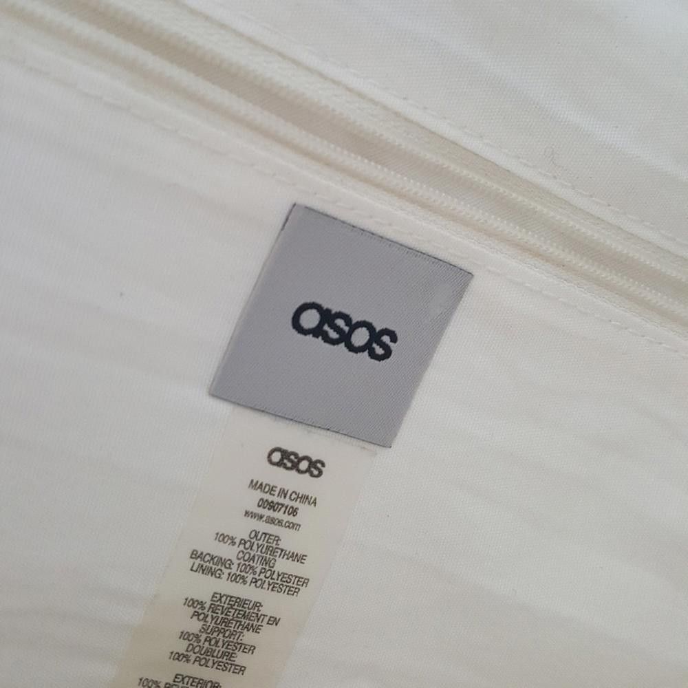 Asos White Gold Classic Asos Envelope Clutch Size ONE SIZE - 4 Thumbnail