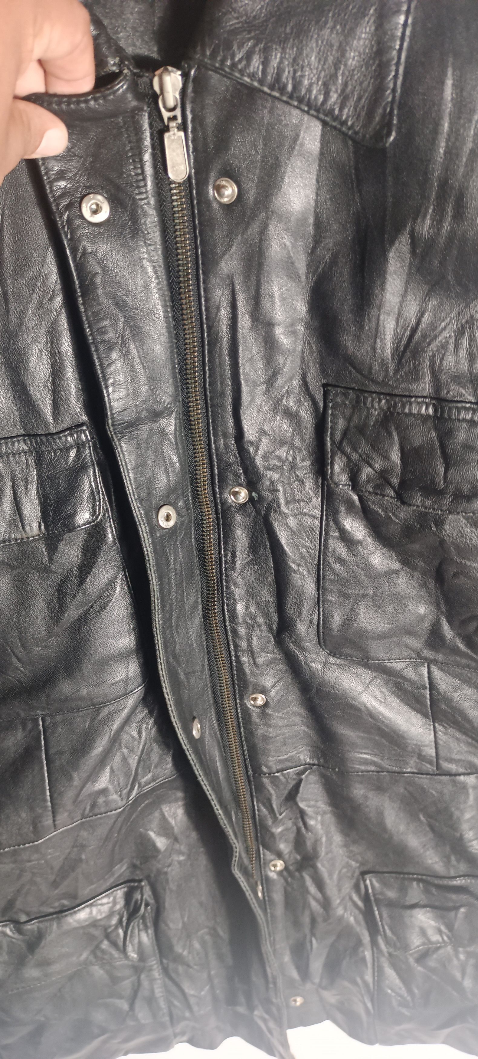 Vintage Vintage Genuine Black Leather TheAlternative Size US L / EU 52-54 / 3 - 10 Thumbnail