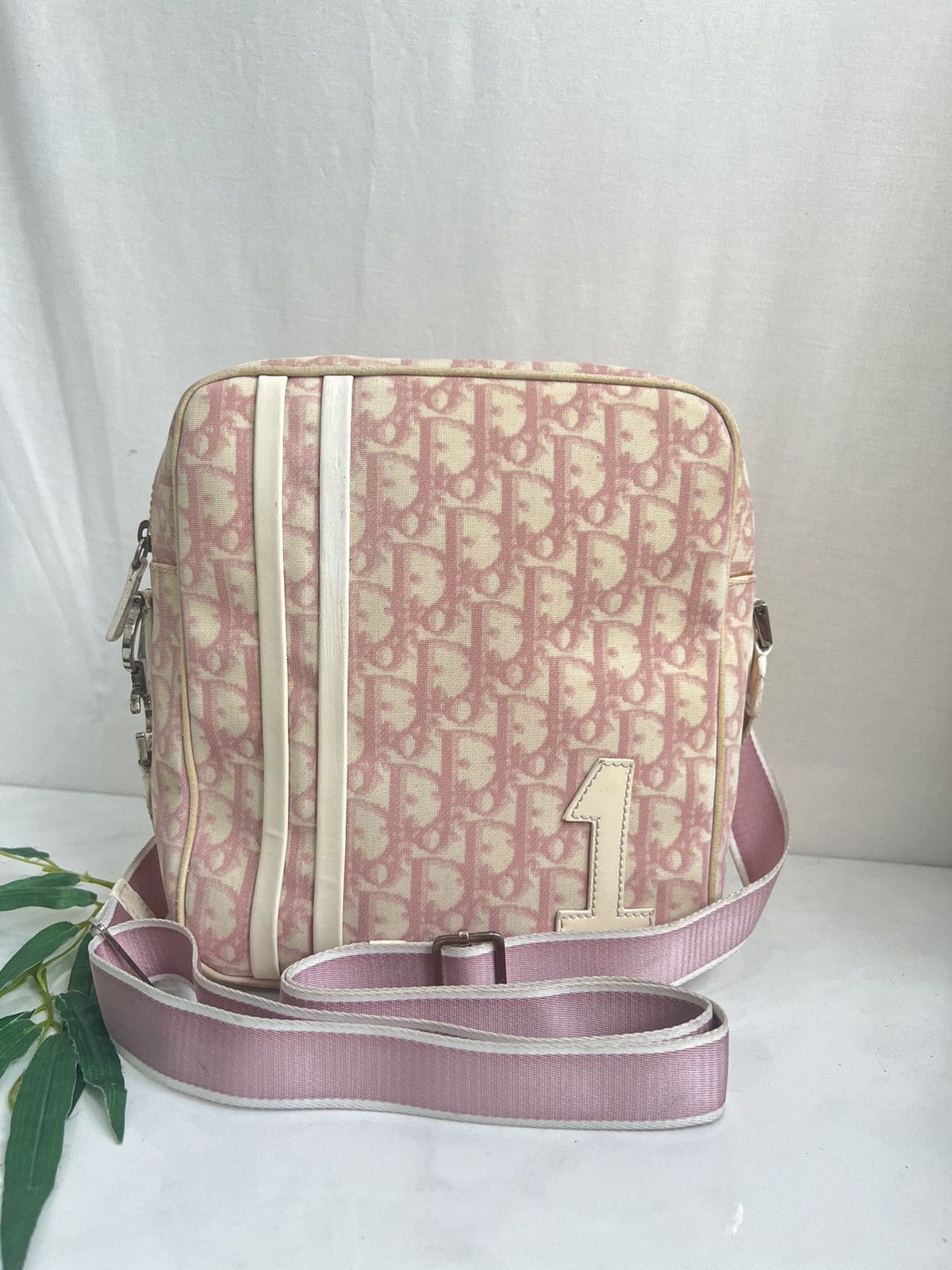 Dior Authentic vintage DIOR Trotter coated canvas crossbody bag Size ONE SIZE - 2 Thumbnail
