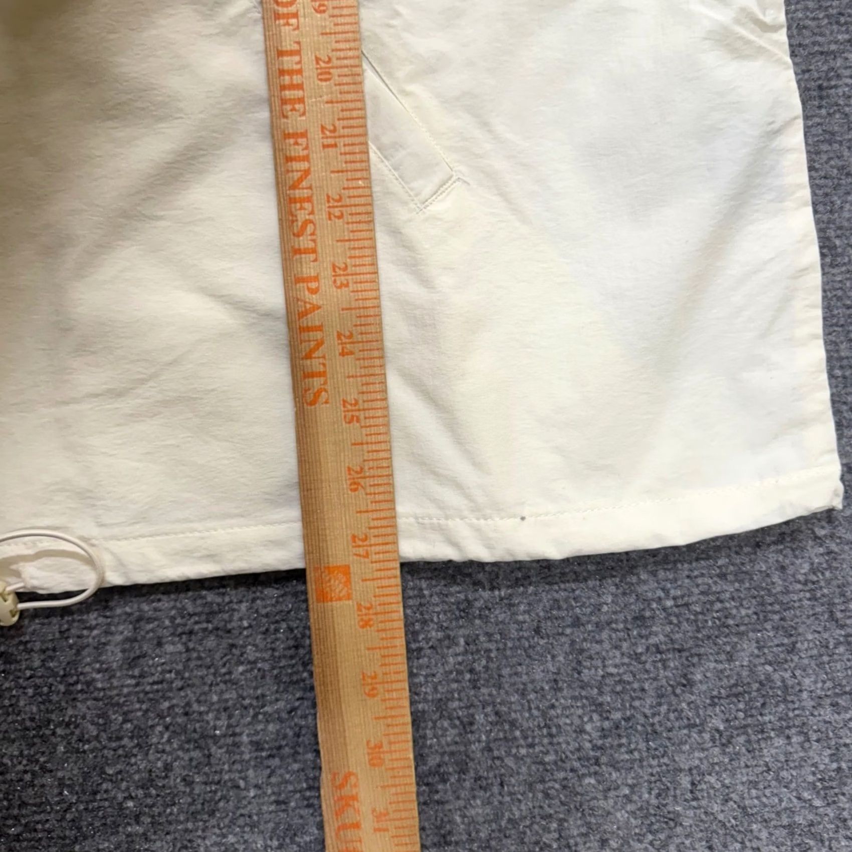 J Brand Staple Windbreaker Jacket Mens L Cream-Colored Nylon Lightweight 100% Nylon White Regular Size US L / EU 52-54 / 3 - 6 Thumbnail