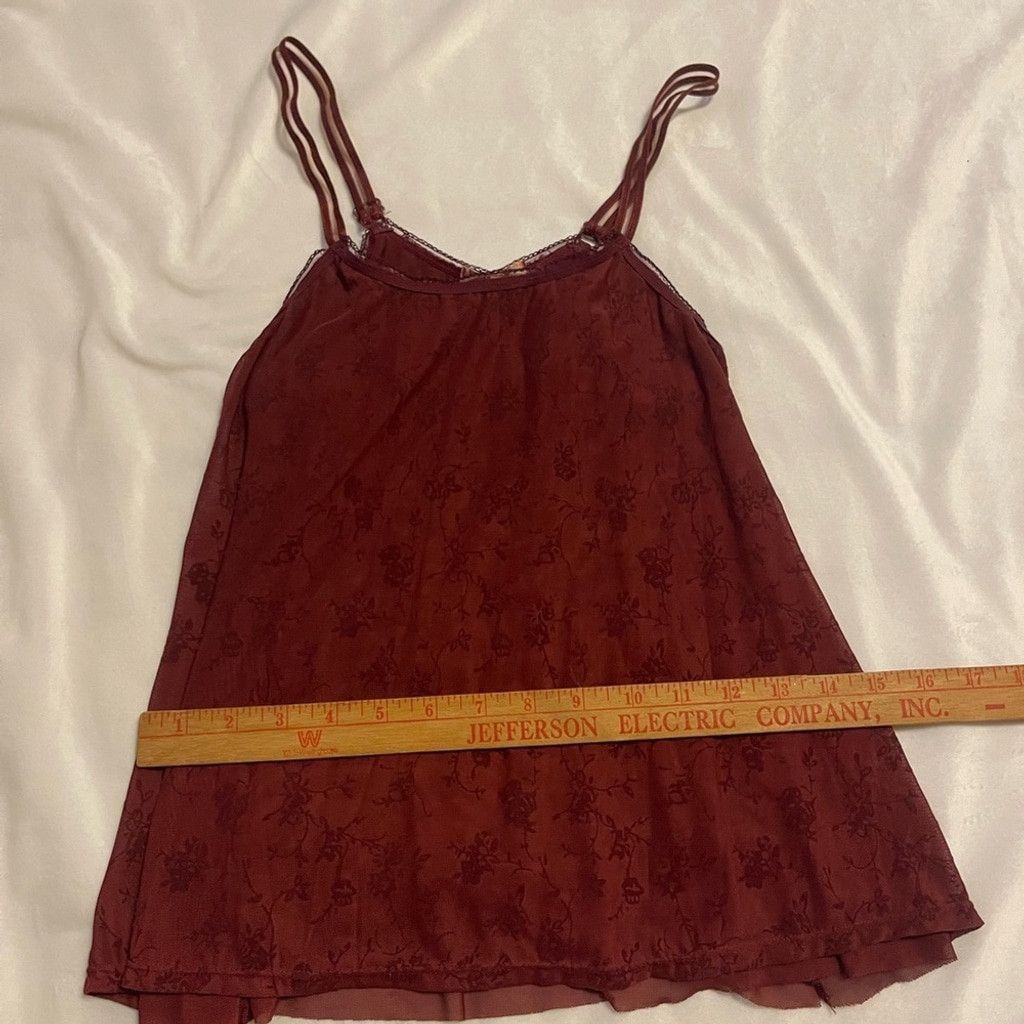 Other Altar'd State Burgundy Floral Camisole size S Size S / US 4 / IT 40 - 6 Thumbnail