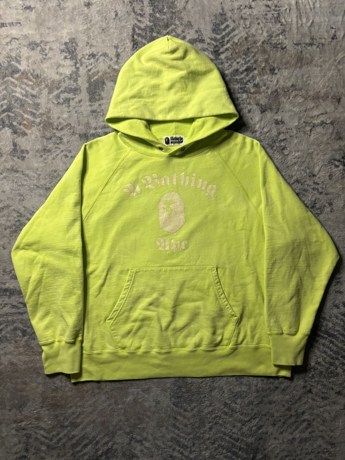 Bape Bape Green Pullover Hoodie Size US L / EU 52-54 / 3 - 2 Thumbnail