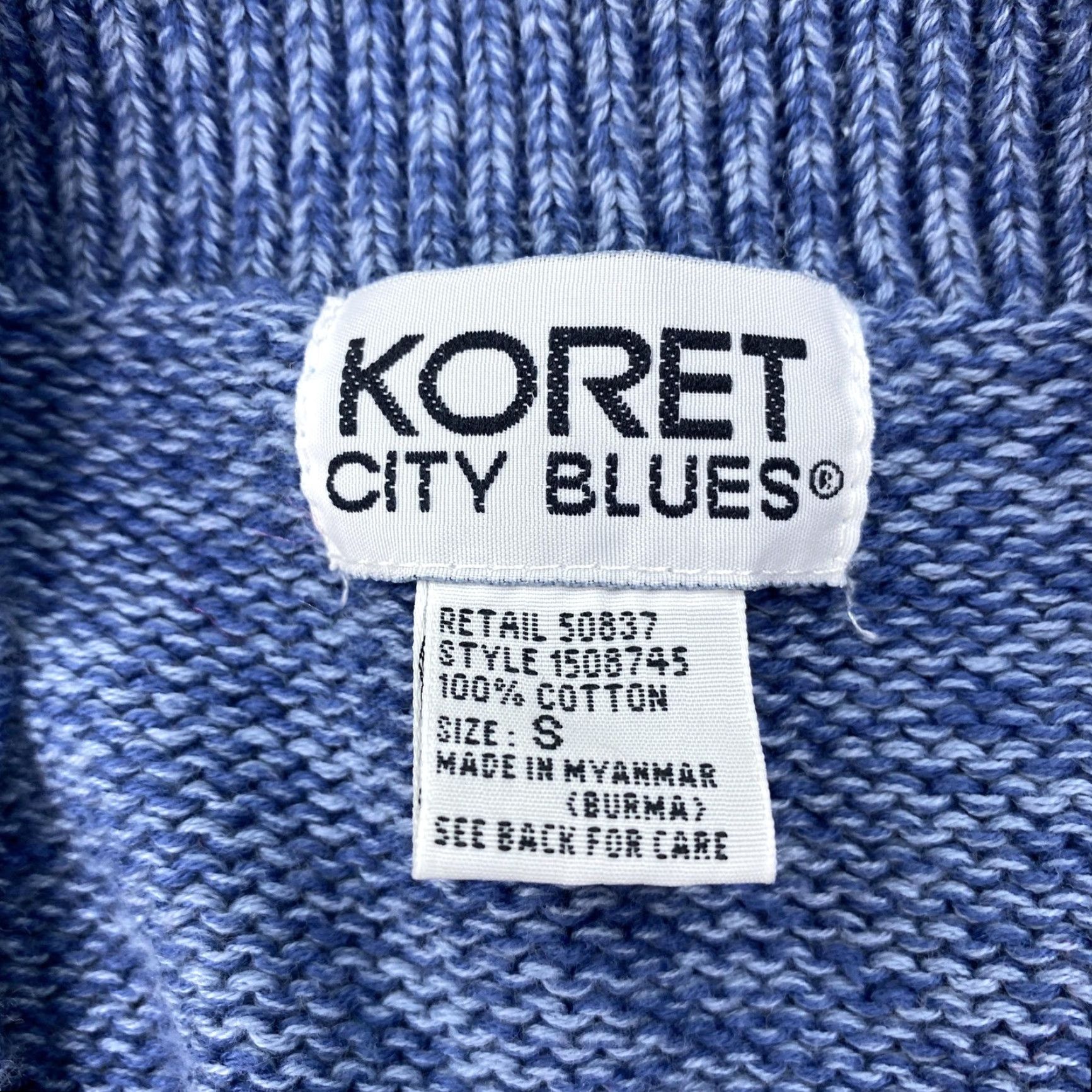 Vintage VINTAGE Koret City Blues Sweater Vest Women's Small Blue Geometric Knit Retro Size S / US 4 / IT 40 - 7 Thumbnail