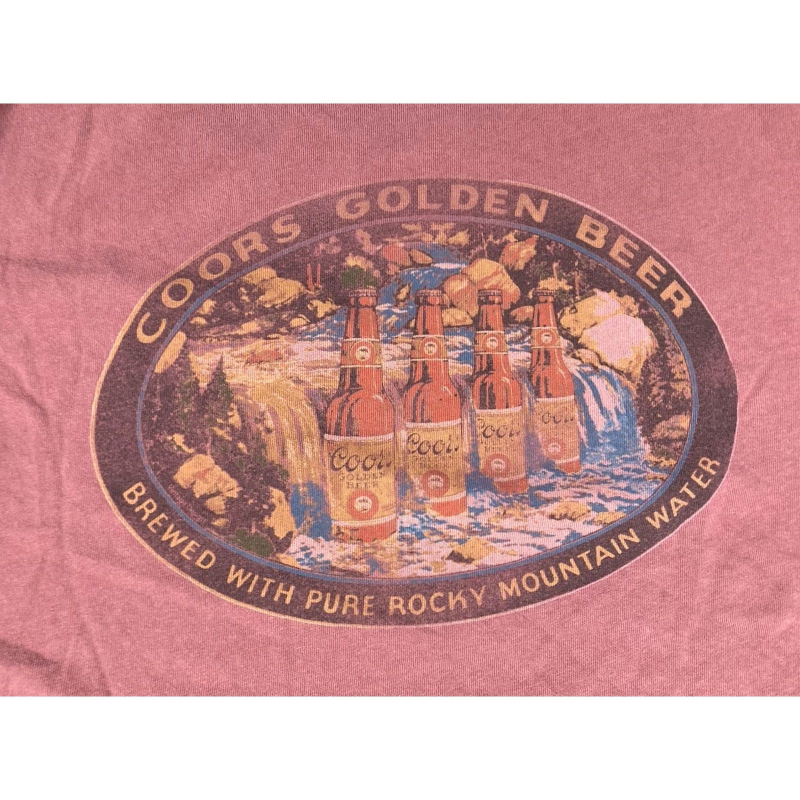 Vintage Coors Graphic T-shirt Men L Red Short Sleeve Vintage Logo Beer Retro Size US L / EU 52-54 / 3 - 2 Thumbnail