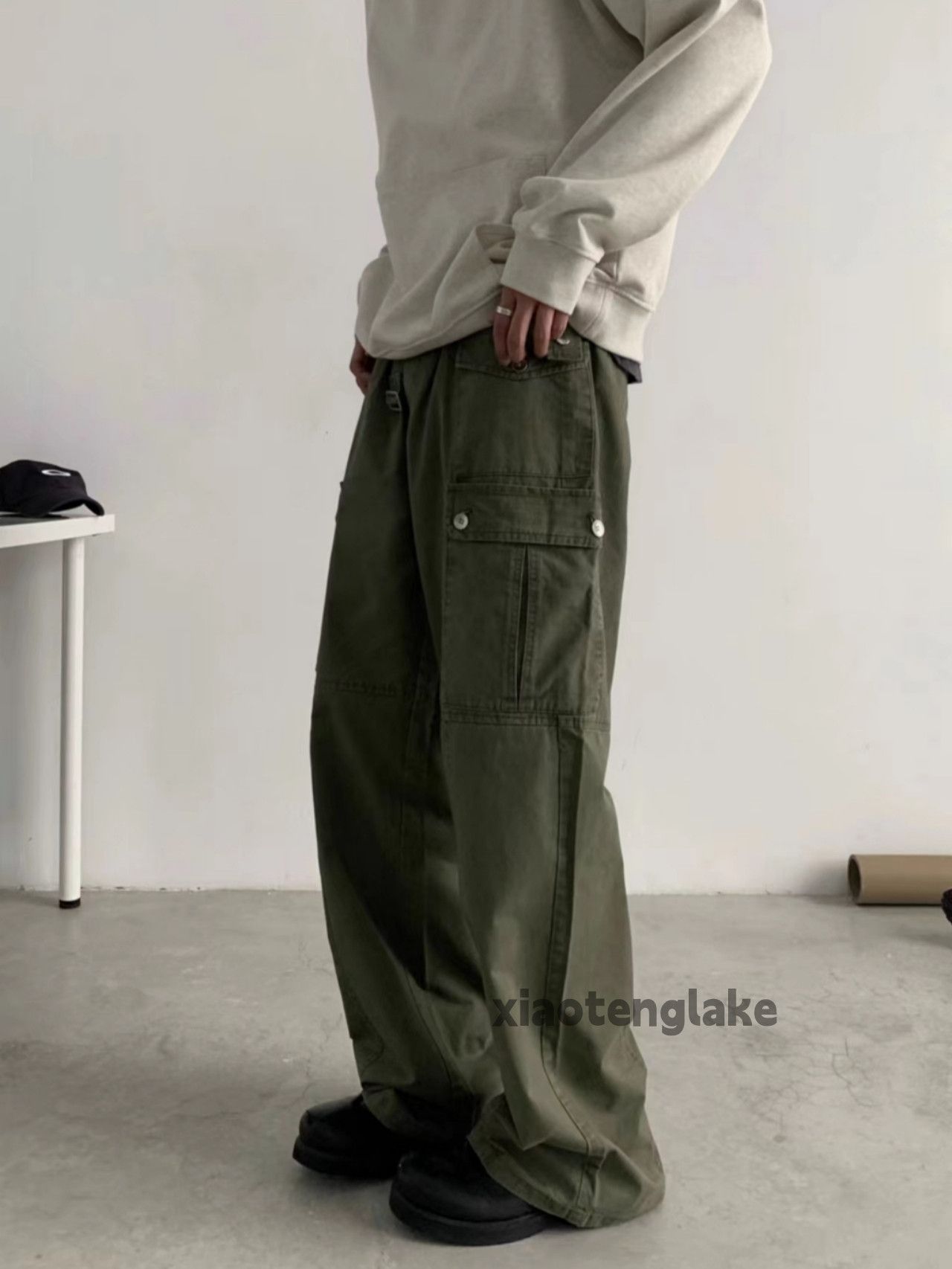 Designer × Japanese Brand × Vintage utility military outdoor loose baggy cargo pants Size US 32 / EU 48 - 1 Thumbnail