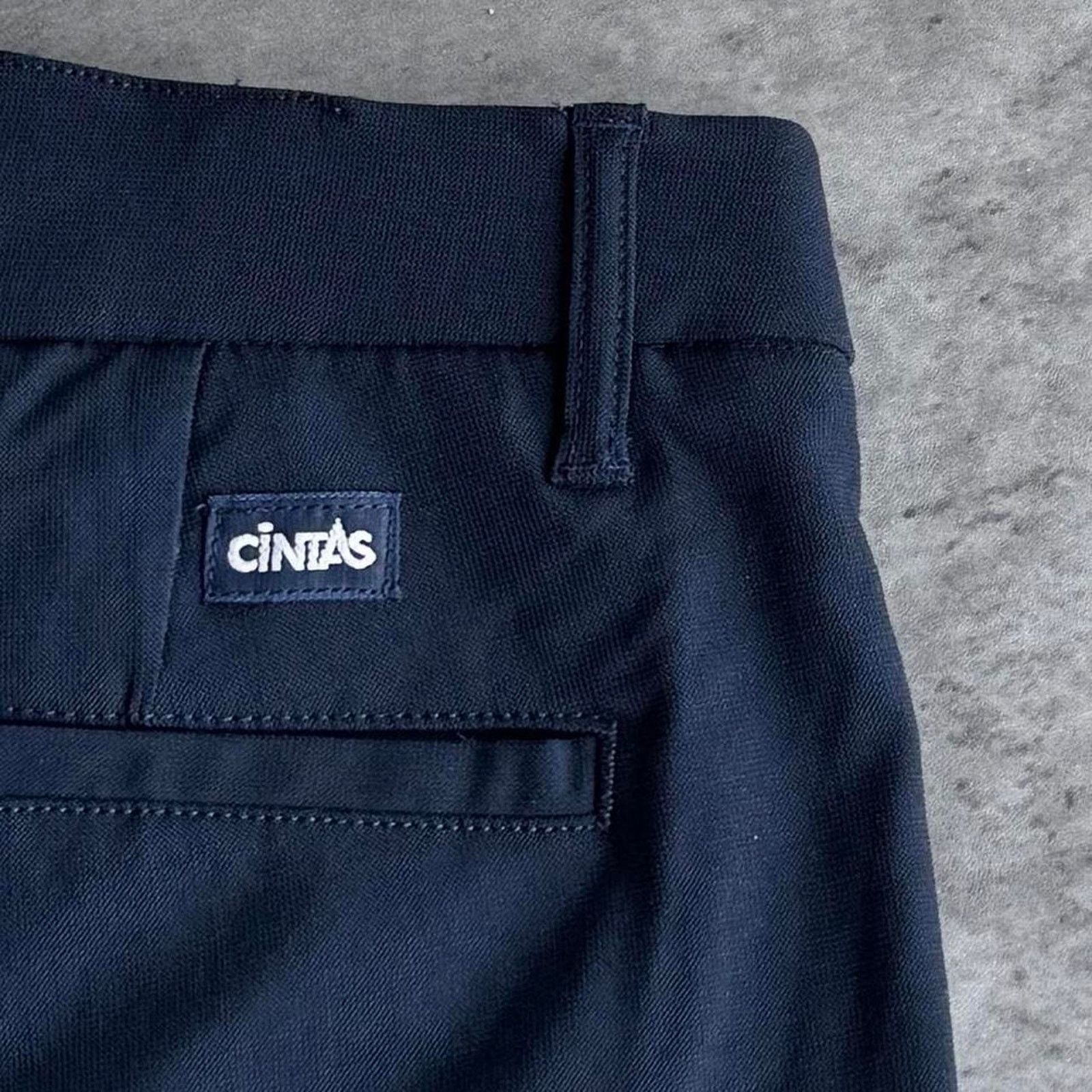 Carhartt × Cintas × Vintage Vintage Y2K Navy Blue Technical Cargo Skater Utility Pants Size US 35 - 3 Thumbnail