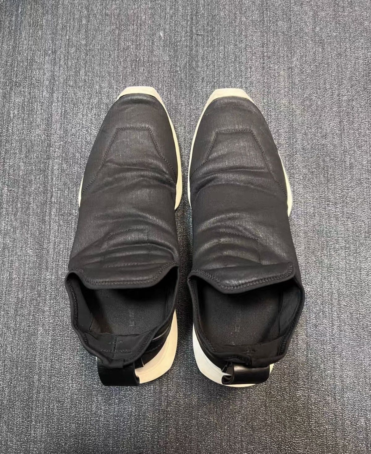Rick Owens Rick Owens DRKSHDW Waxed Canvas Sneakers Size US 9 / EU 42 - 2 Thumbnail