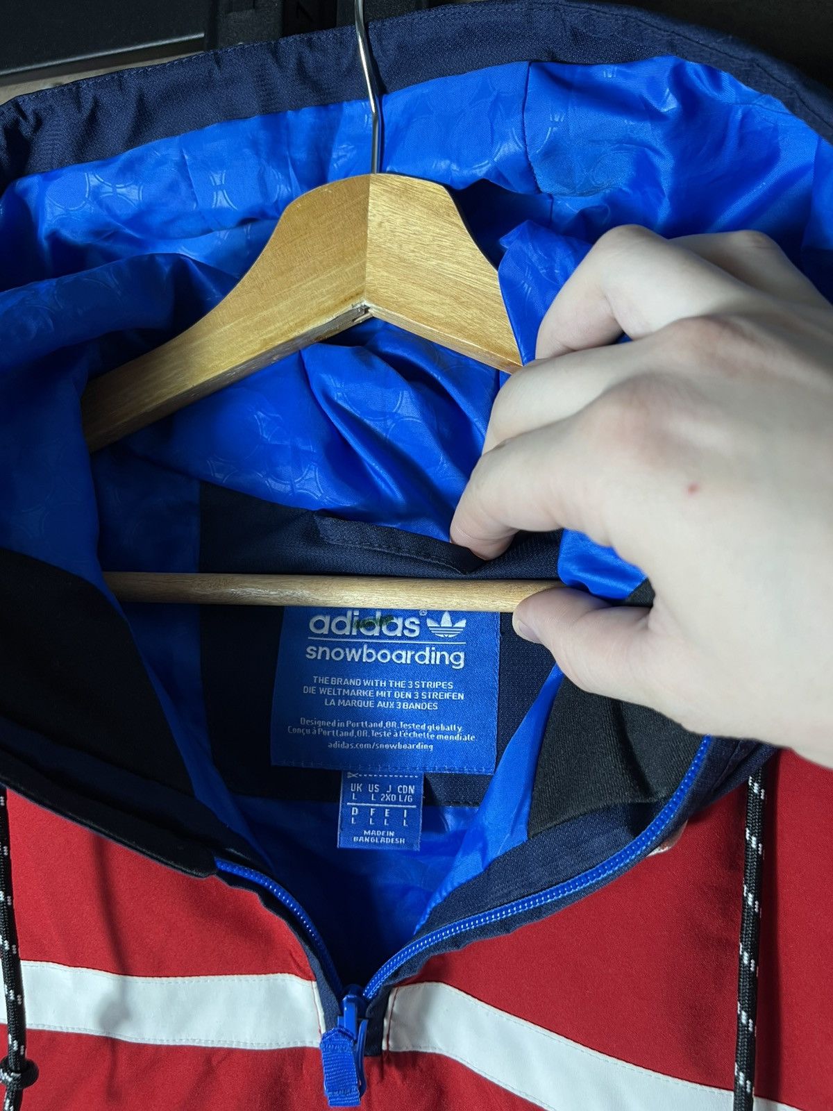 Adidas 🔹 Adidas Retro Anorak Windbreaker – Snowboarding Jacket Rare Size US L / EU 52-54 / 3 - 16 Thumbnail