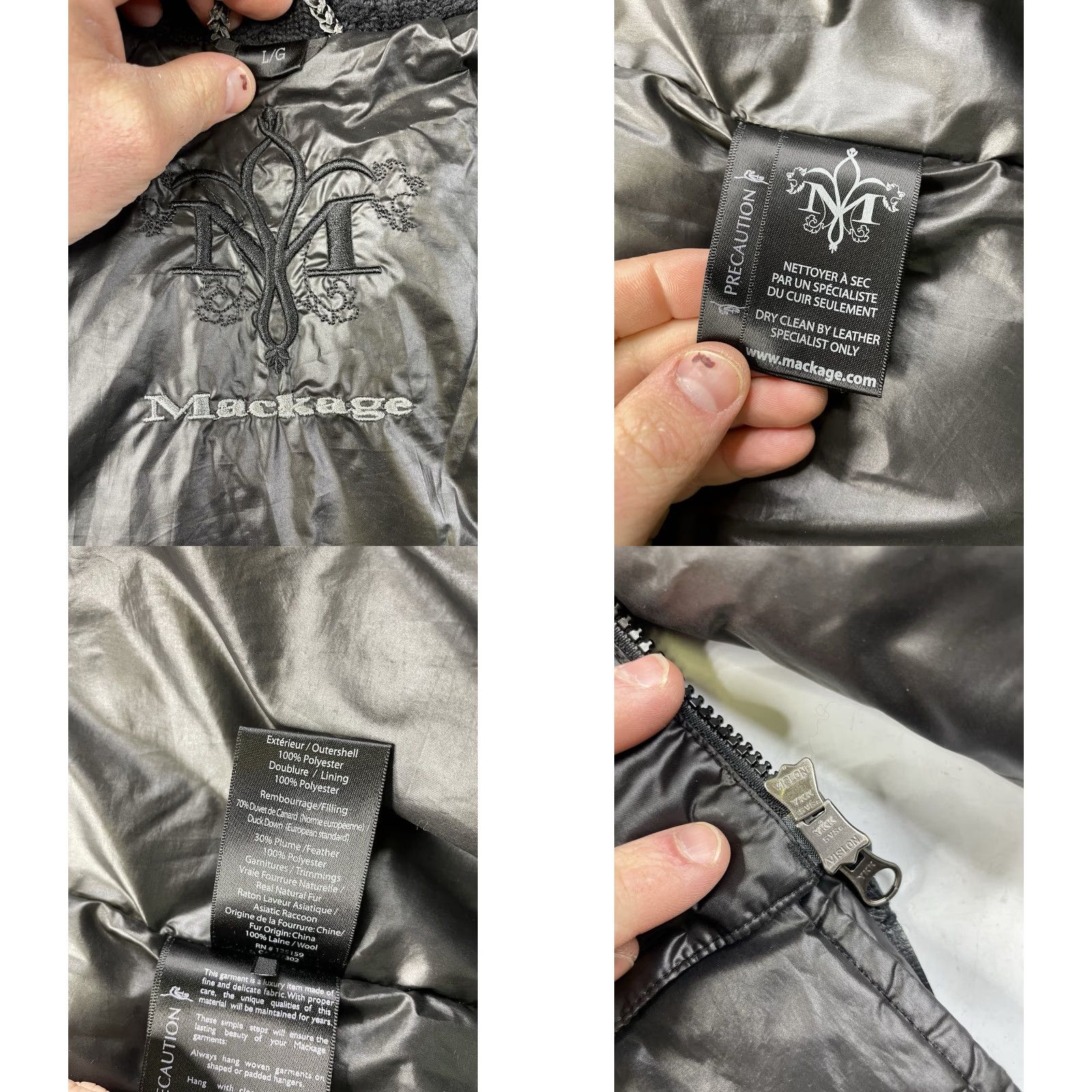 Mackage Authentic Mackage Womens Coat Parka Hooded Down Black Size Large Size L / US 10 / IT 46 - 9 Thumbnail