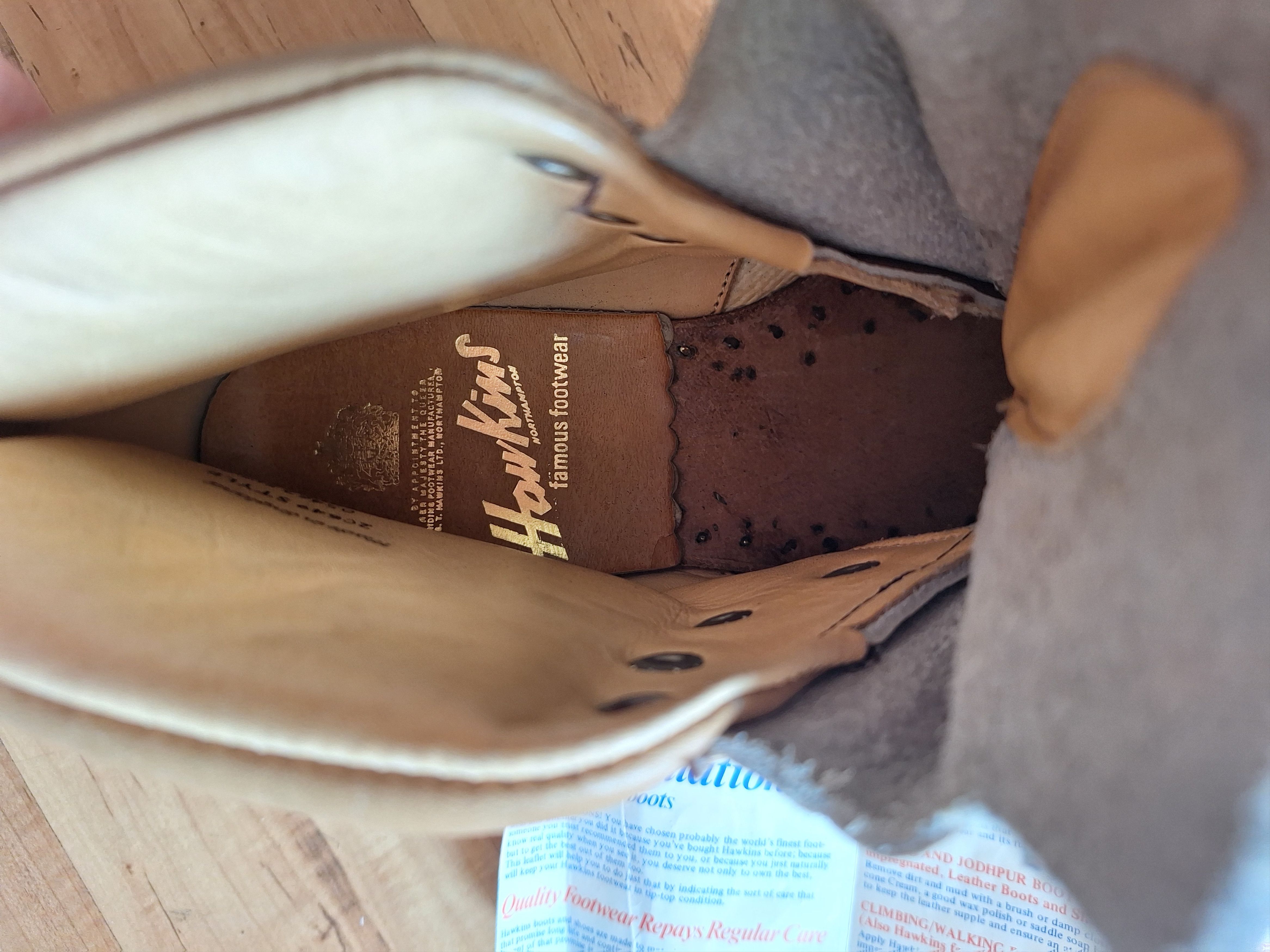 Other Vintage Hawkins of England Hiking Boots - Vibram Sole - UK 4 Size US 7 / IT 37 - 5 Thumbnail