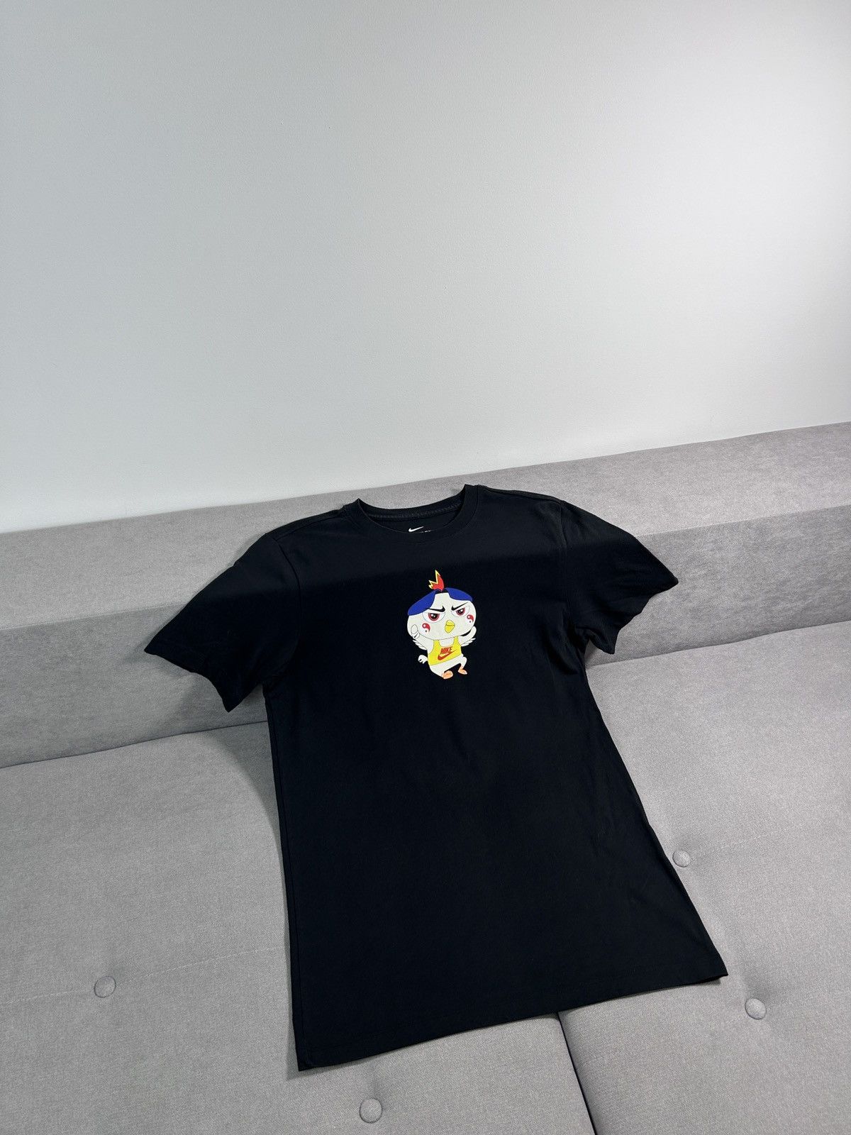 Affliction × Japanese Brand Vintage Y2K Nike Japanese Style Black Tee Size US M / EU 48-50 / 2 - 3 Thumbnail