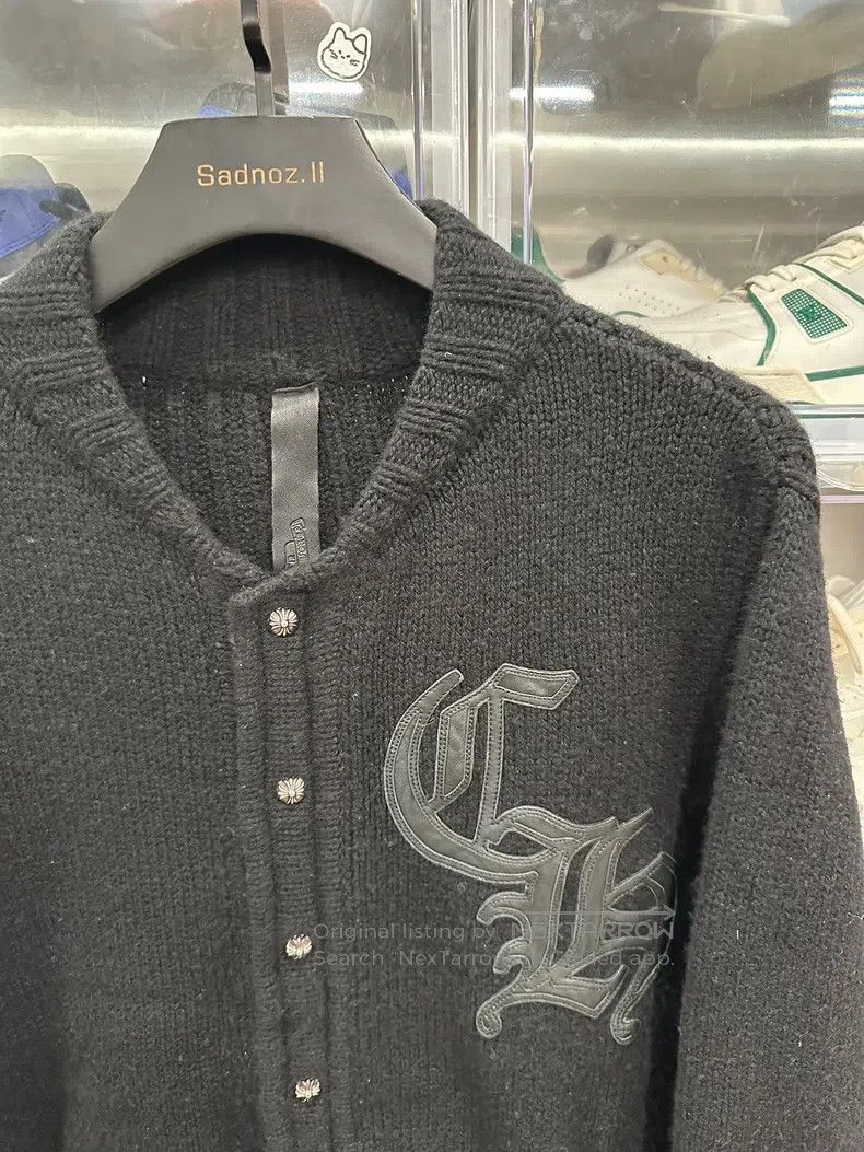 Chrome Hearts CHROME HEARTS Size L Sanskrit letter patch cashmere cardiga Size US L / EU 52-54 / 3 - 2 Thumbnail