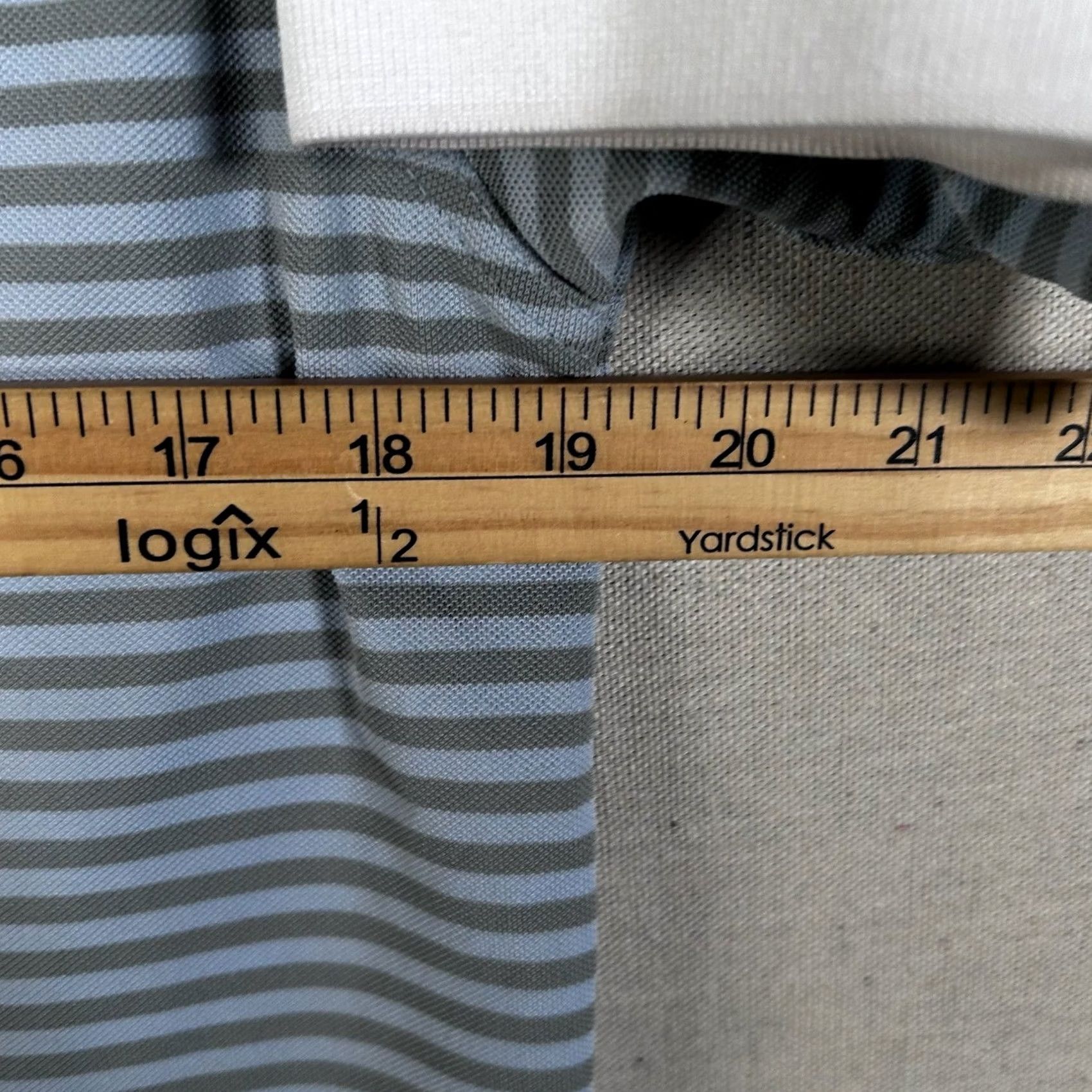Vintage Dunning Golf Polo Shirt Mens Large Slim Fit Blue Striped Short Sleeve Logo Size US L / EU 52-54 / 3 - 5 Thumbnail