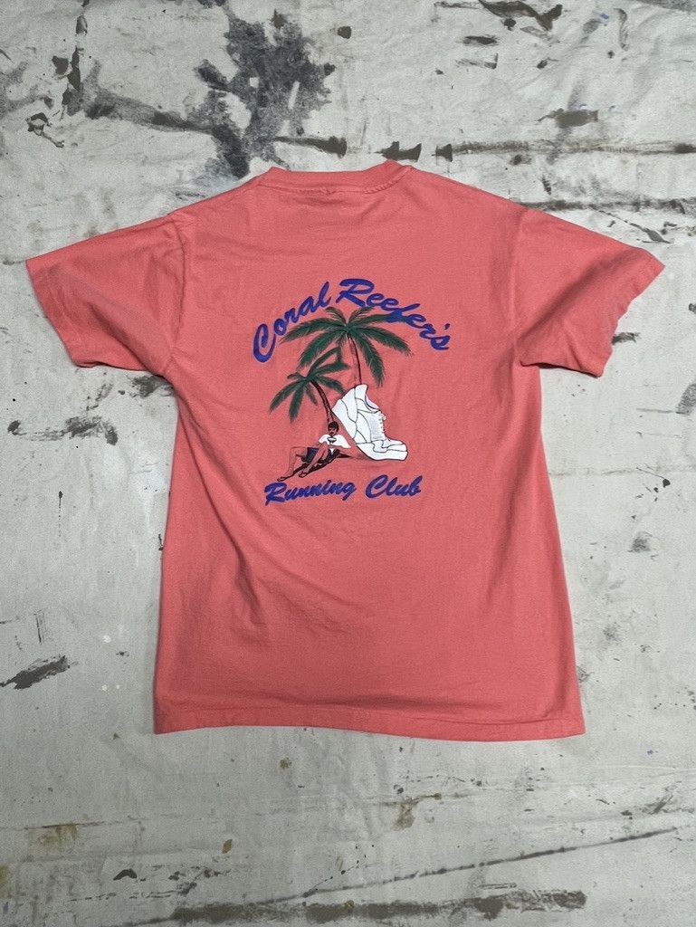 Vintage Vintage Single Stitch Reefer’s Running Club Beefy T- 1990s Size US M / EU 48-50 / 2 - 1 Thumbnail