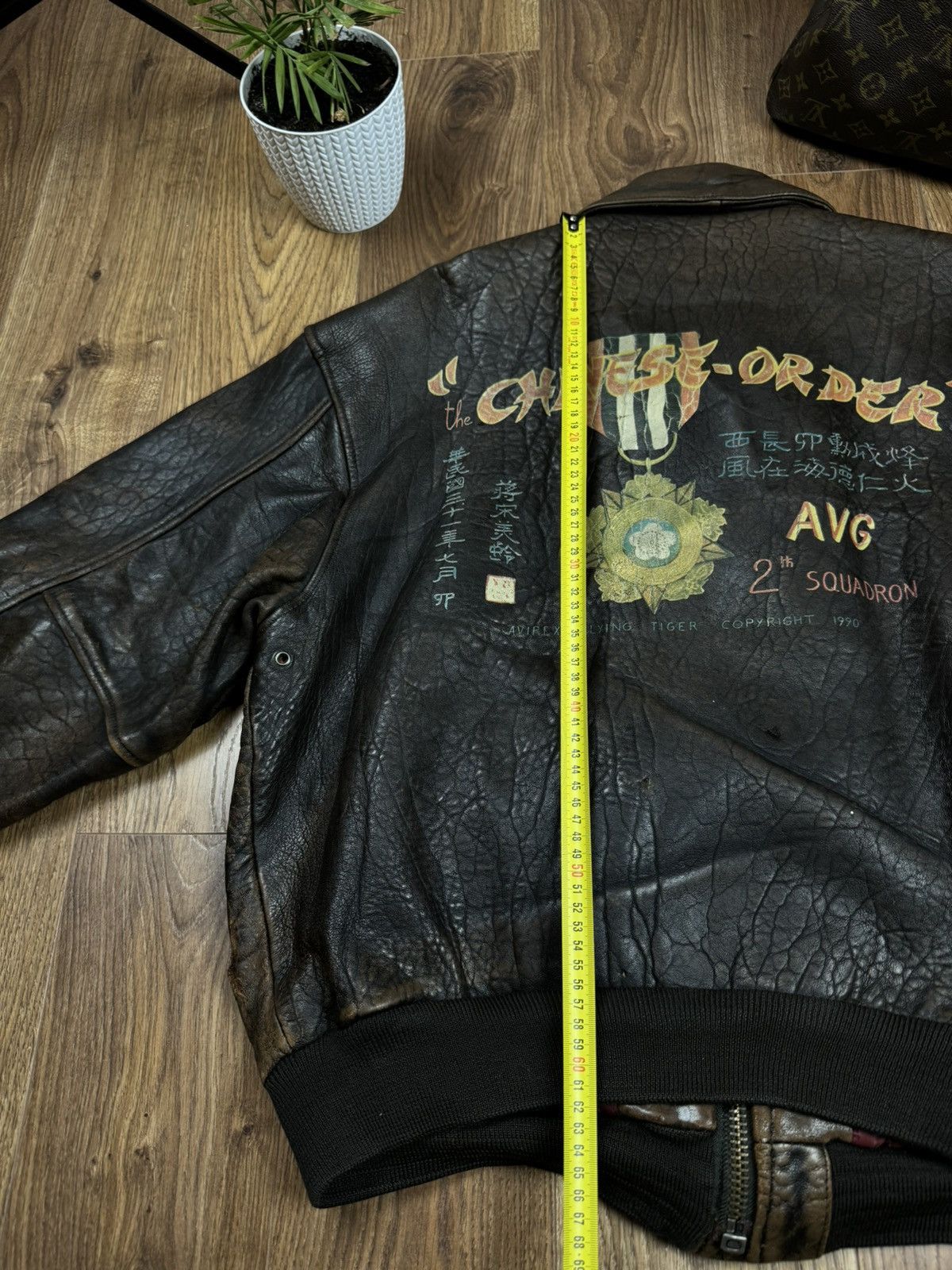 Avirex Vintage leather jacket Avirex “Chinese Order” original item Size US XL / EU 56 / 4 - 8 Thumbnail