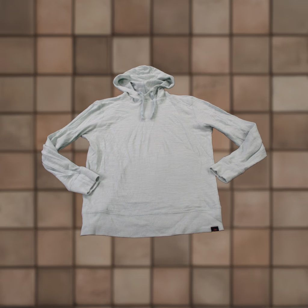 Faherty Faherty Hoodie Womens S Green Logo Pullover Knit Cotton Hooded Pockets V-Neck Casual Activewear Modern Outdoor Size S / US 4 / IT 40 - 1 Thumbnail