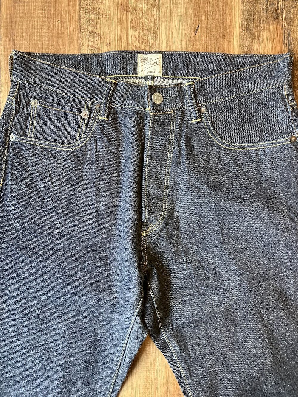 Schott Schott NYC W31 x L33 Perfecto Japan-made selvedge denim Size US 31 - 5 Thumbnail