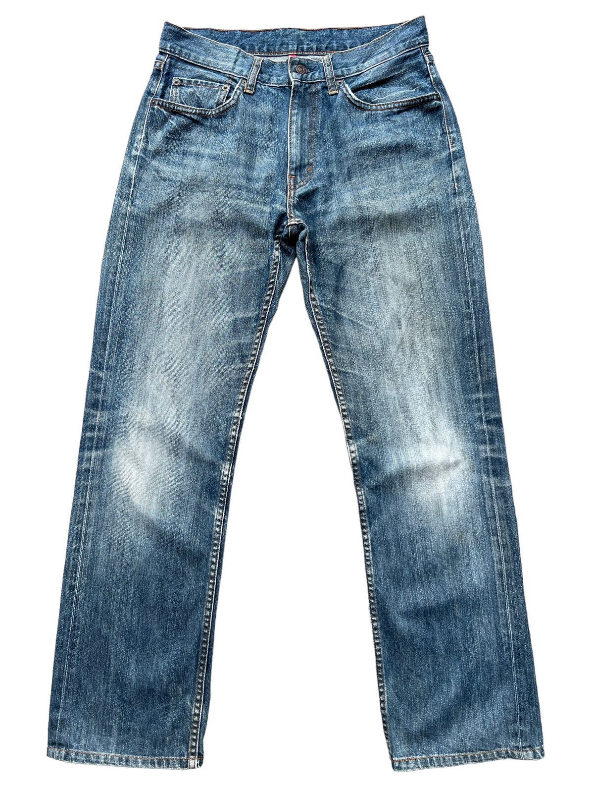 Uniqlo UJ Distressed Regular Straight Denim Jeans 31x29