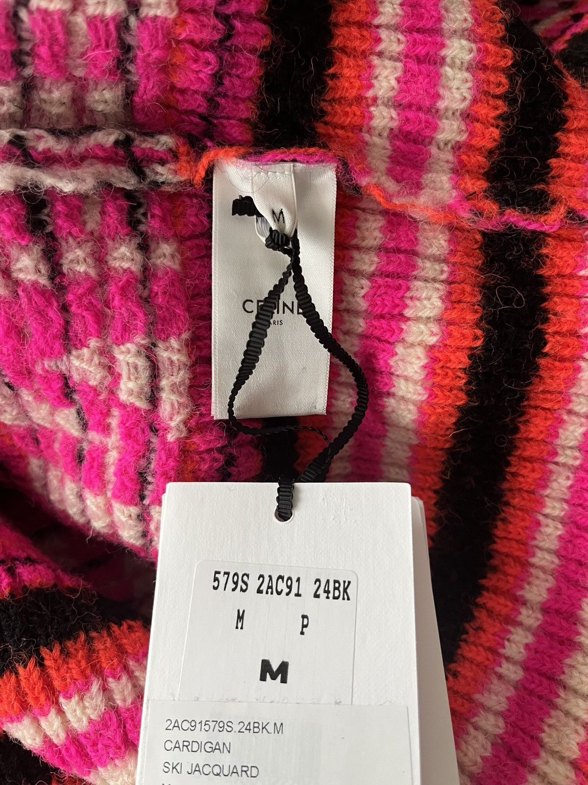 Celine × Hedi Slimane Super Runway Celine Hedi Slimane Logo Cardigan Coat Rare Size US L / EU 52-54 / 3 - 8 Thumbnail