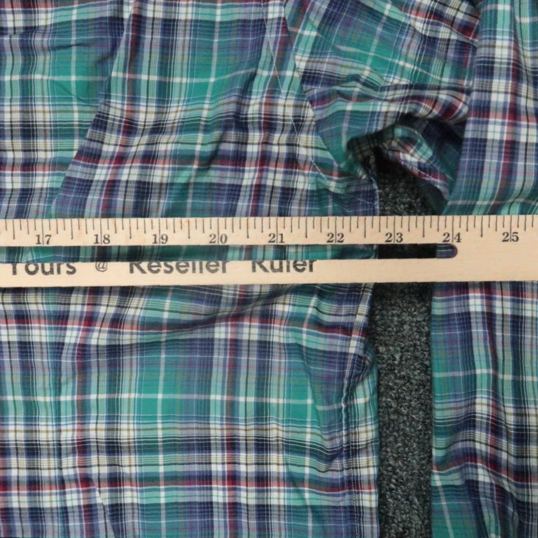 Eton ETON Dress Shirt Mens Large 17 Blue Plaid Long Sleeve Button Down Casual Business Size US L / EU 52-54 / 3 - 6 Thumbnail