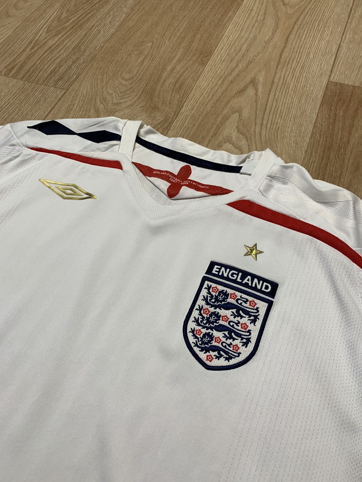 Umbro Vintage 2007-2009 Umbro England Soccer Jersey T-Shirt Size US XXL / EU 58 / 5 - 5 Thumbnail