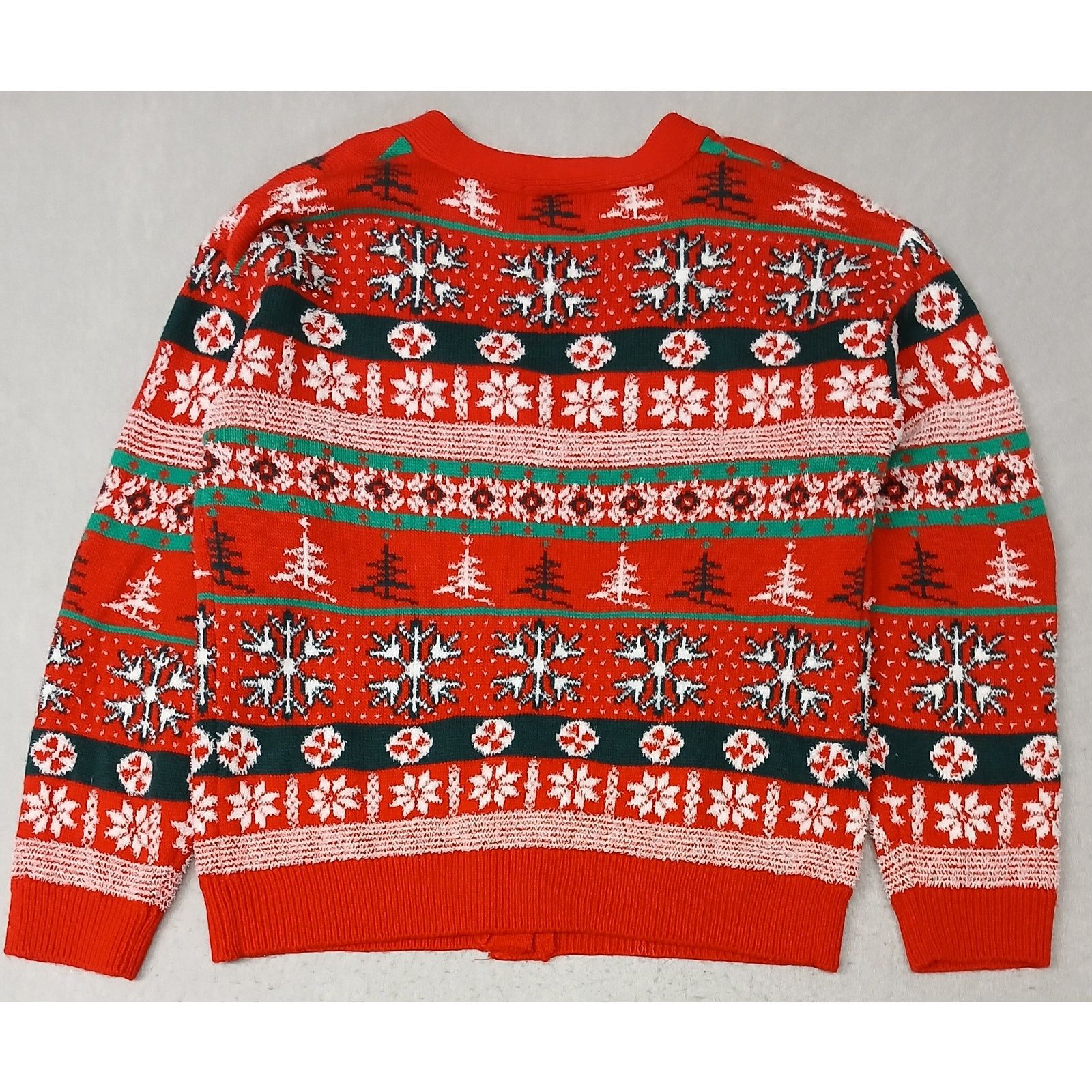 Other POOF (Medium)Women's Button Ugly Xmas Pullover Sweater Size M / US 6-8 / IT 42-44 - 7 Thumbnail