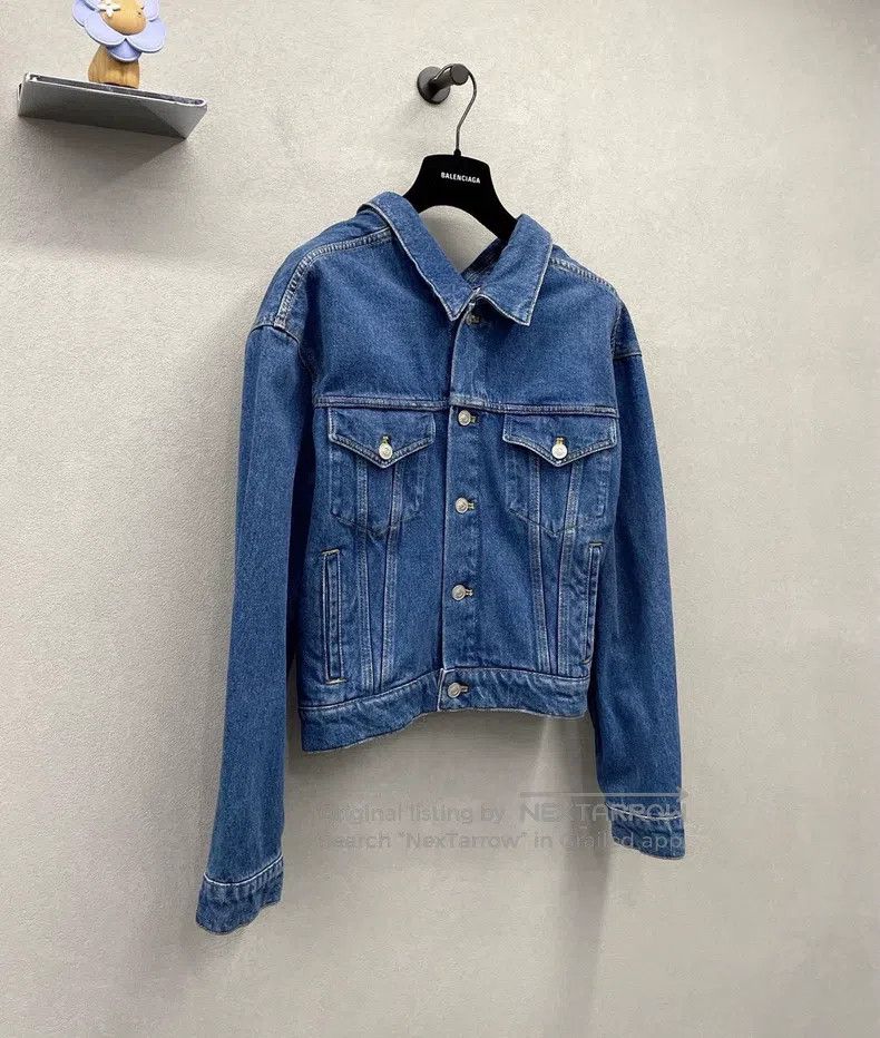 Balenciaga Balenciaga Blue Denim Jacket Size XS / US 0-2 / IT 36-38 - 3 Thumbnail