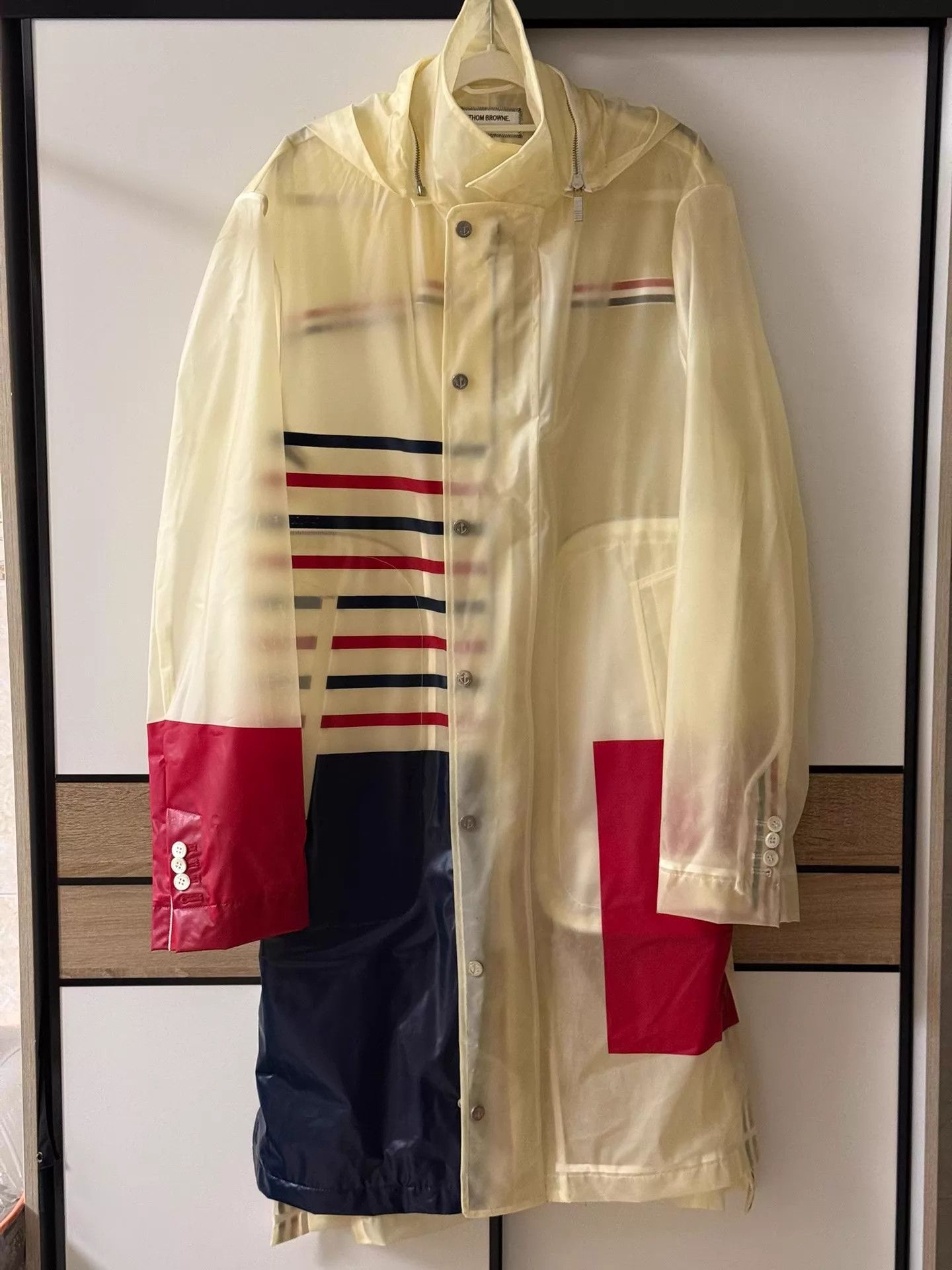 Thom Browne Thom Browne Transparent Deconstructed Rain Coat Size US XL / EU 56 / 4 - 2 Thumbnail