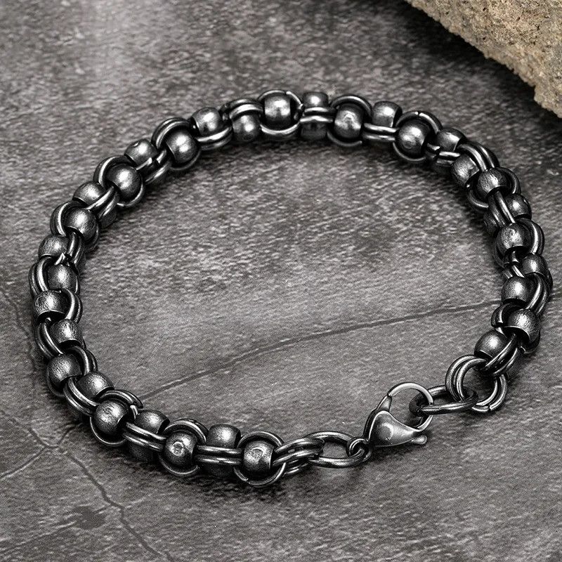 Other Biker Link Chain Bracelet Stainless Steel Punk Gift For Him Size ONE SIZE - 2 Thumbnail