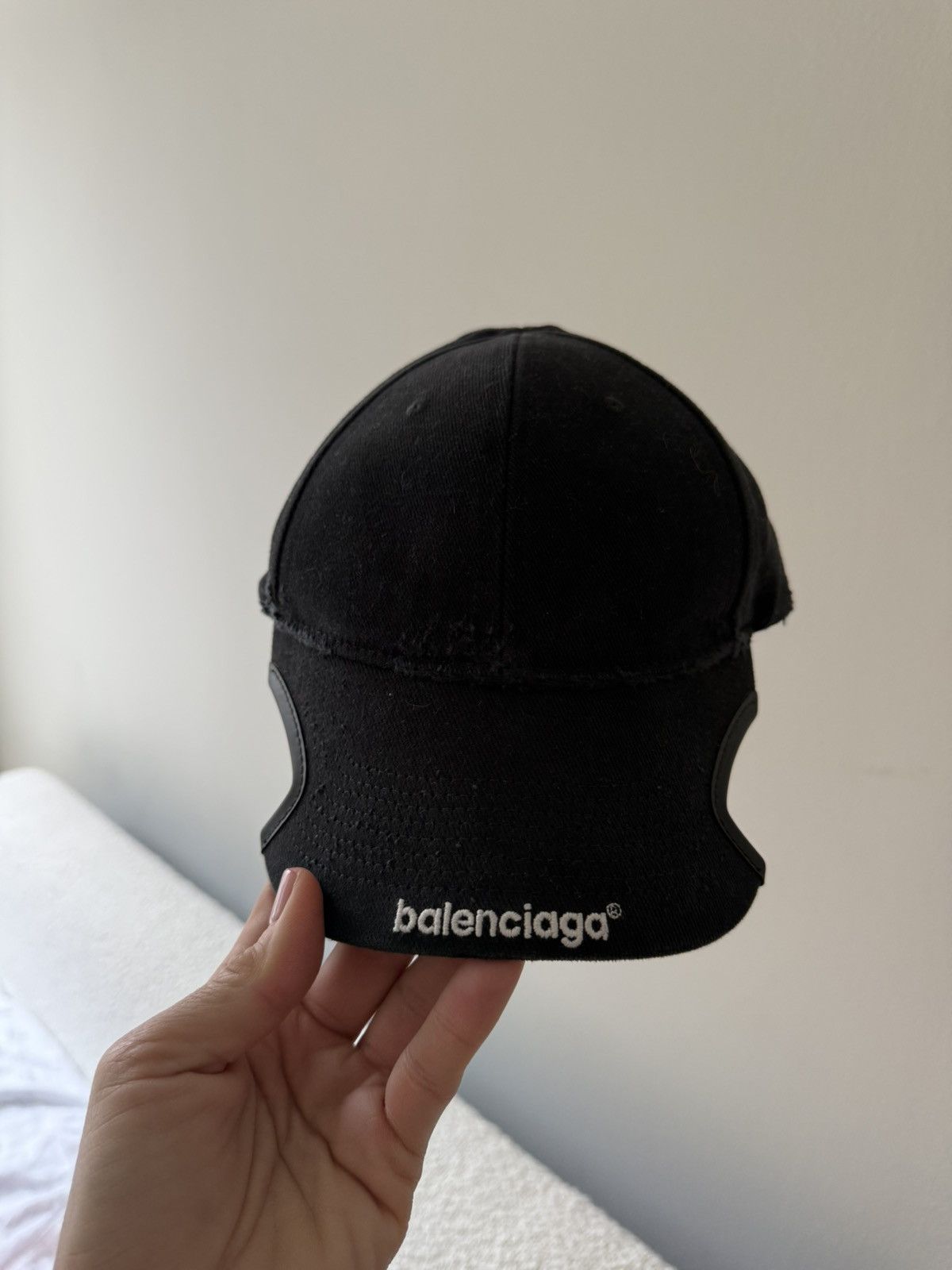 Balenciaga cut out hat