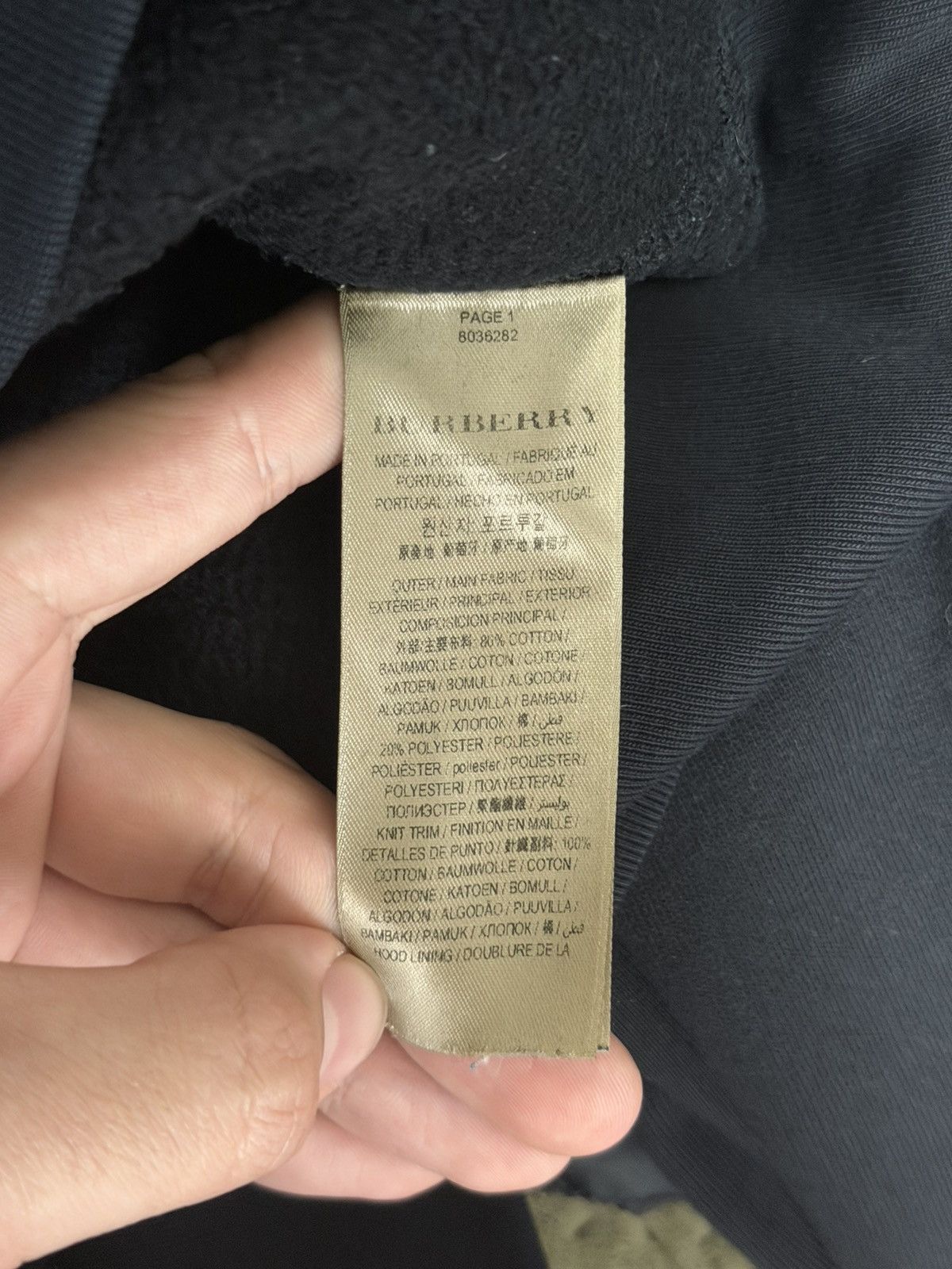 Burberry BURBERRY BLACK CHECKED HOOD HOODIE Size US XL / EU 56 / 4 - 8 Thumbnail