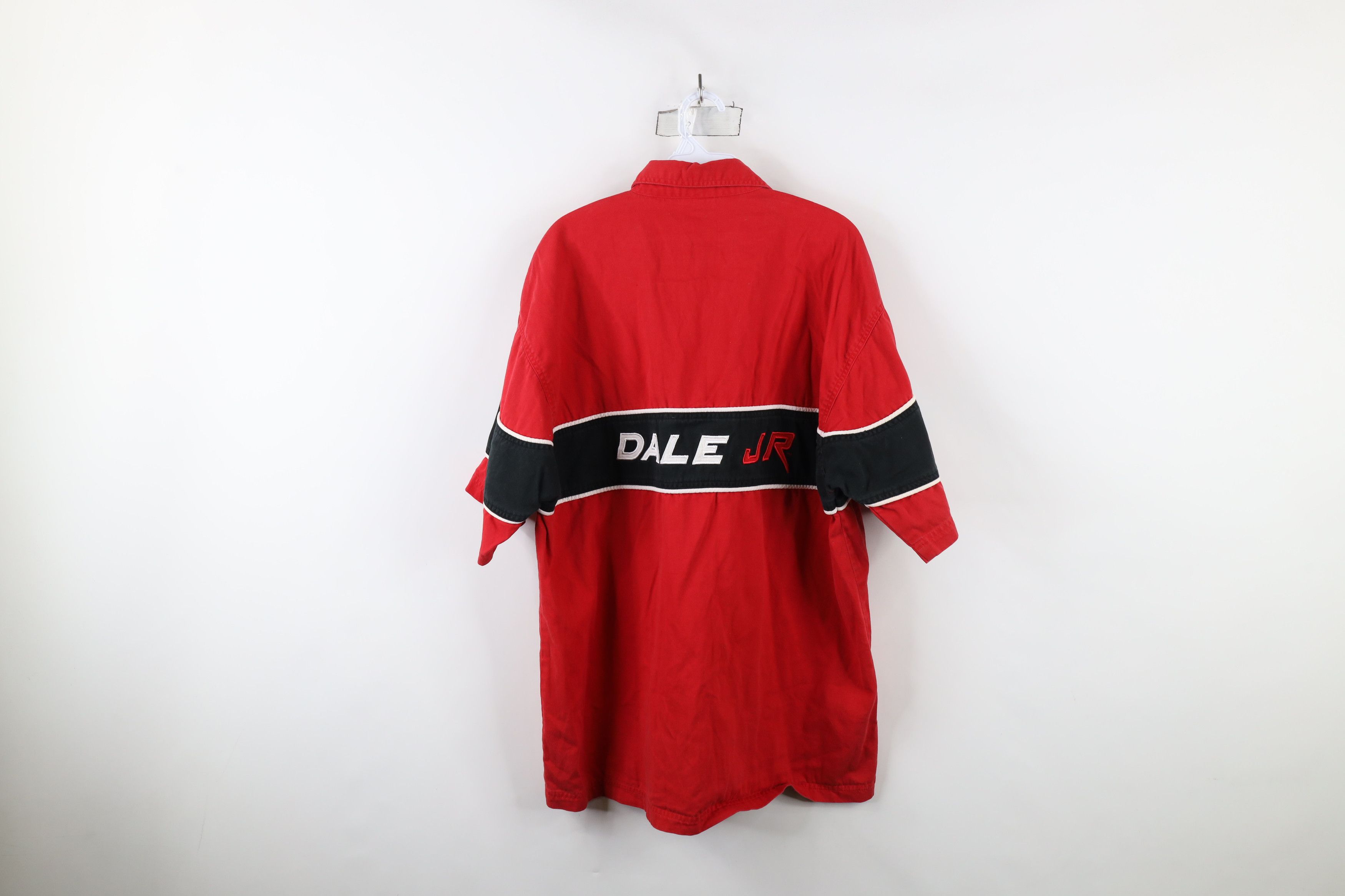 Vintage Vintage NASCAR Earnhardt Jr Pit Crew Mechanic Button Shirt Size US XL / EU 56 / 4 - 9 Thumbnail