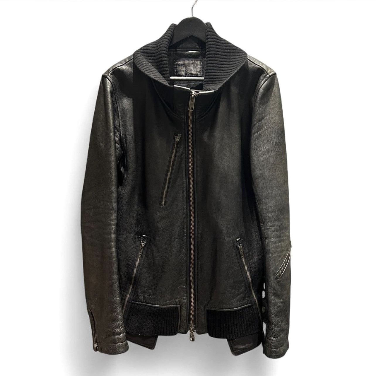 LGB ブラック レザージャケット L.G.B Black Leather Jacket