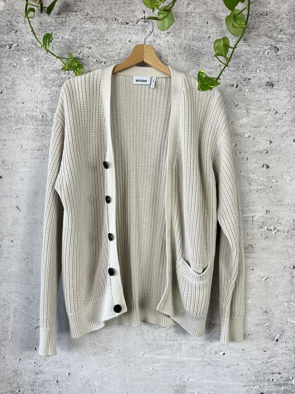 Vintage × Weekday Weekday Jonas Regular Cardigan Knit sweater XS Size US XS / EU 42 / 0 - 5 Thumbnail