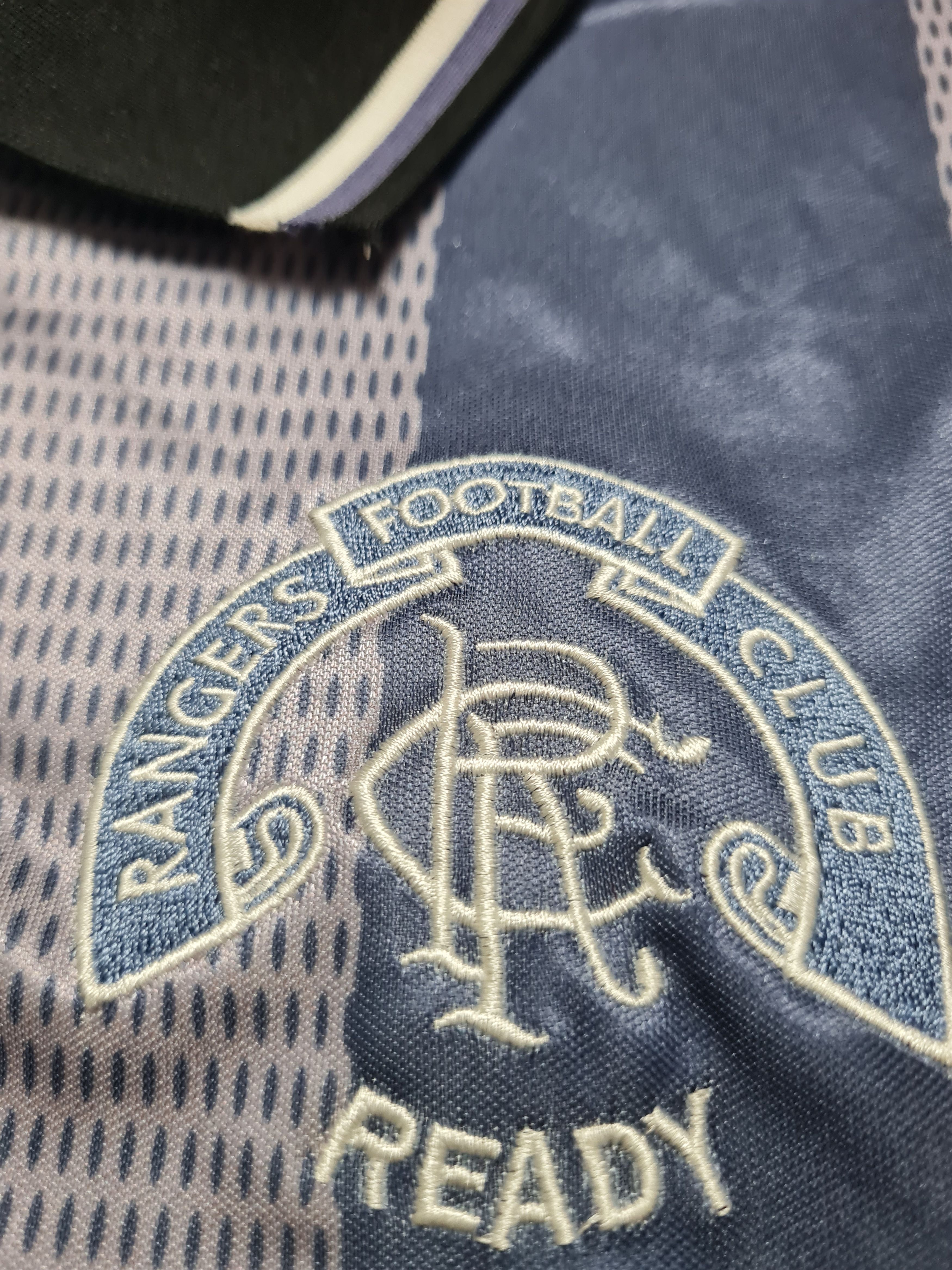 Adidas GLASGOW RANGERS 1994/1995 THIRD SHIRT SOCCER JERSEY ADIDAS L Size US L / EU 52-54 / 3 - 19 Thumbnail