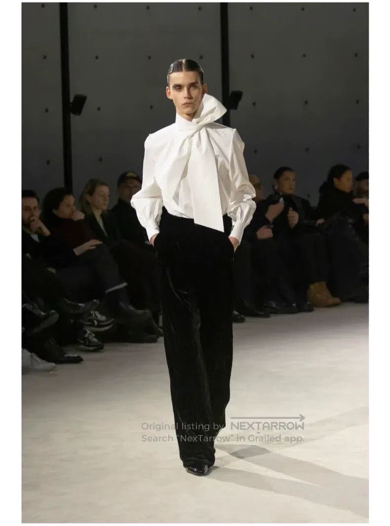 Saint Laurent Paris Saint Laurent Paris Brown Leather Flared Pants with Ripple Size US 28 / EU 44 - 9 Thumbnail