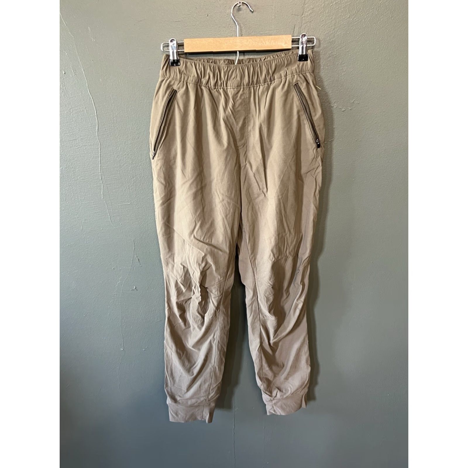Eddie Bauer Eddie Bauer Womens Pants Khaki Nylon Lined Chino Size 6 27" Straight Leg Beige Used Size 28" / US 6 / IT 42 - 2 Thumbnail