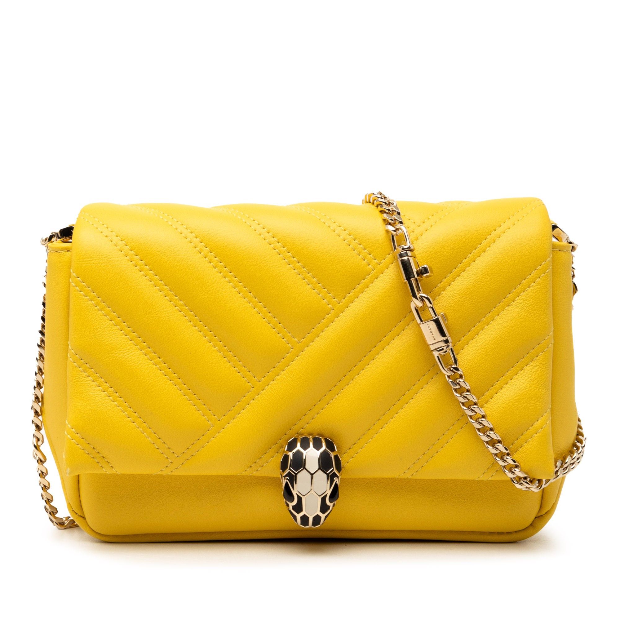 Bvlgari Leather Serpenti Cabochon Chain Crossbody Size ONE SIZE - 1 Thumbnail