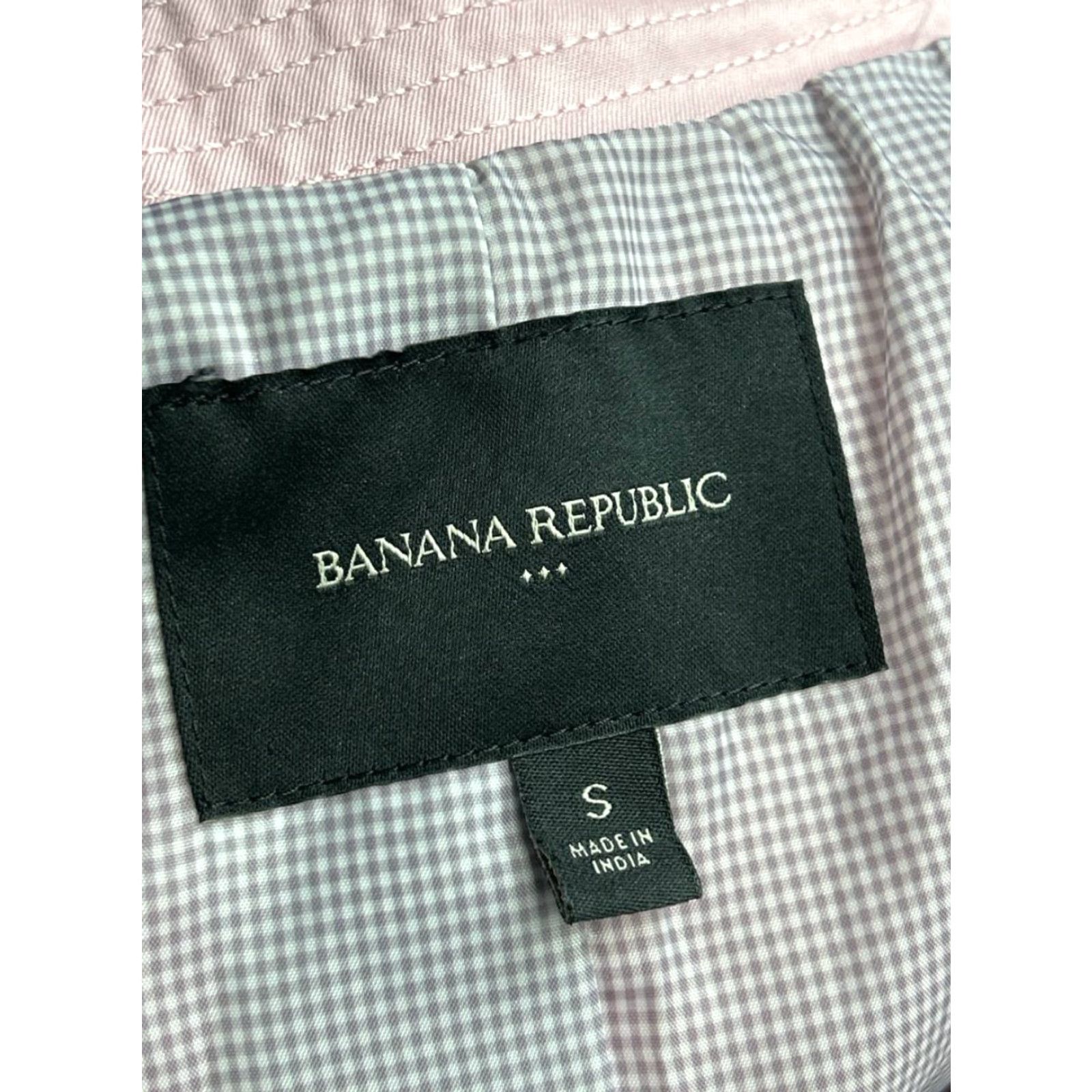 Banana Republic Banana Republic Trench Coat Womens Small Pink Cotton Belted Lined Notch Lapel Size S / US 4 / IT 40 - 6 Thumbnail