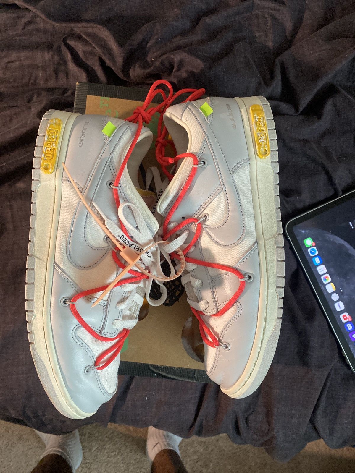 Off-White Nike x off white dunk low lot 6 Size US 12 / EU 45 - 12 Thumbnail
