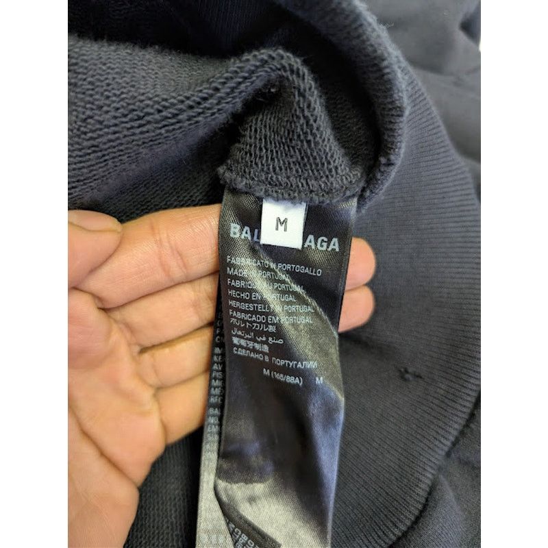 Balenciaga o1rshd1 Planet Earth Molleton Arch Zip-Up Hoodie in Black Size US M / EU 48-50 / 2 - 15 Thumbnail
