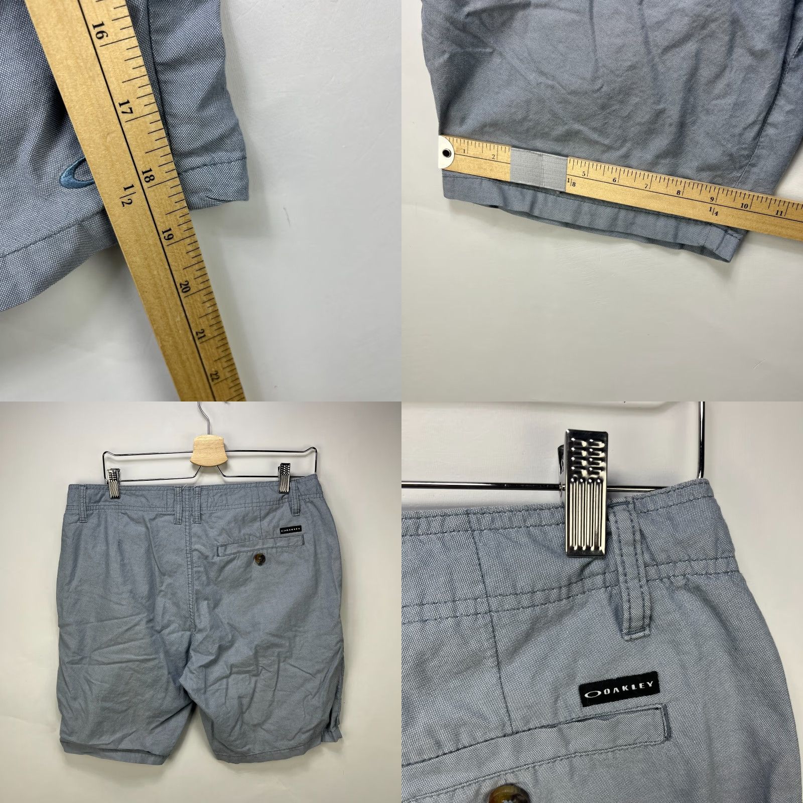 Oakley VINTAGE Oakley Shorts Mens 34 Slim Gray Knit Casual 90s Y2K Style" Size US 34 / EU 50 - 8 Thumbnail