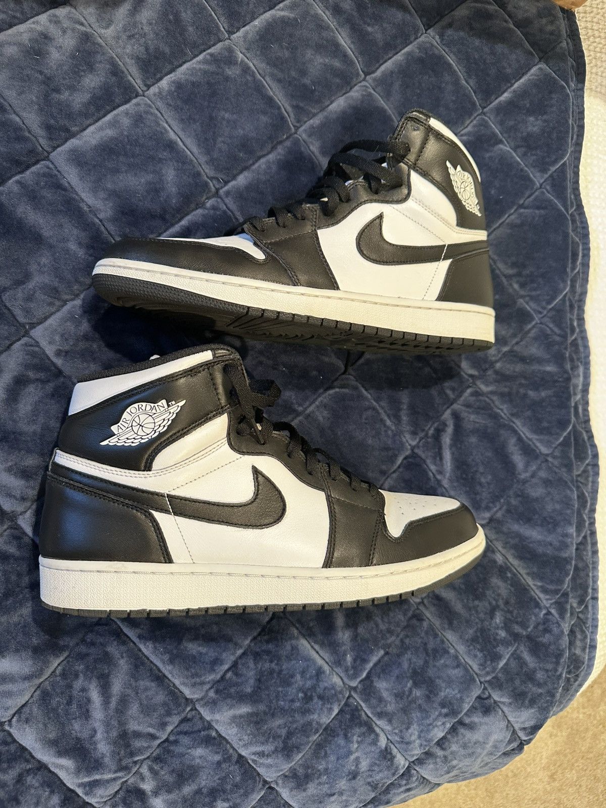 Jordan Brand Jordan 1 Black and White Sz 12 (2014) Size US 12 / EU 45 - 1 Thumbnail